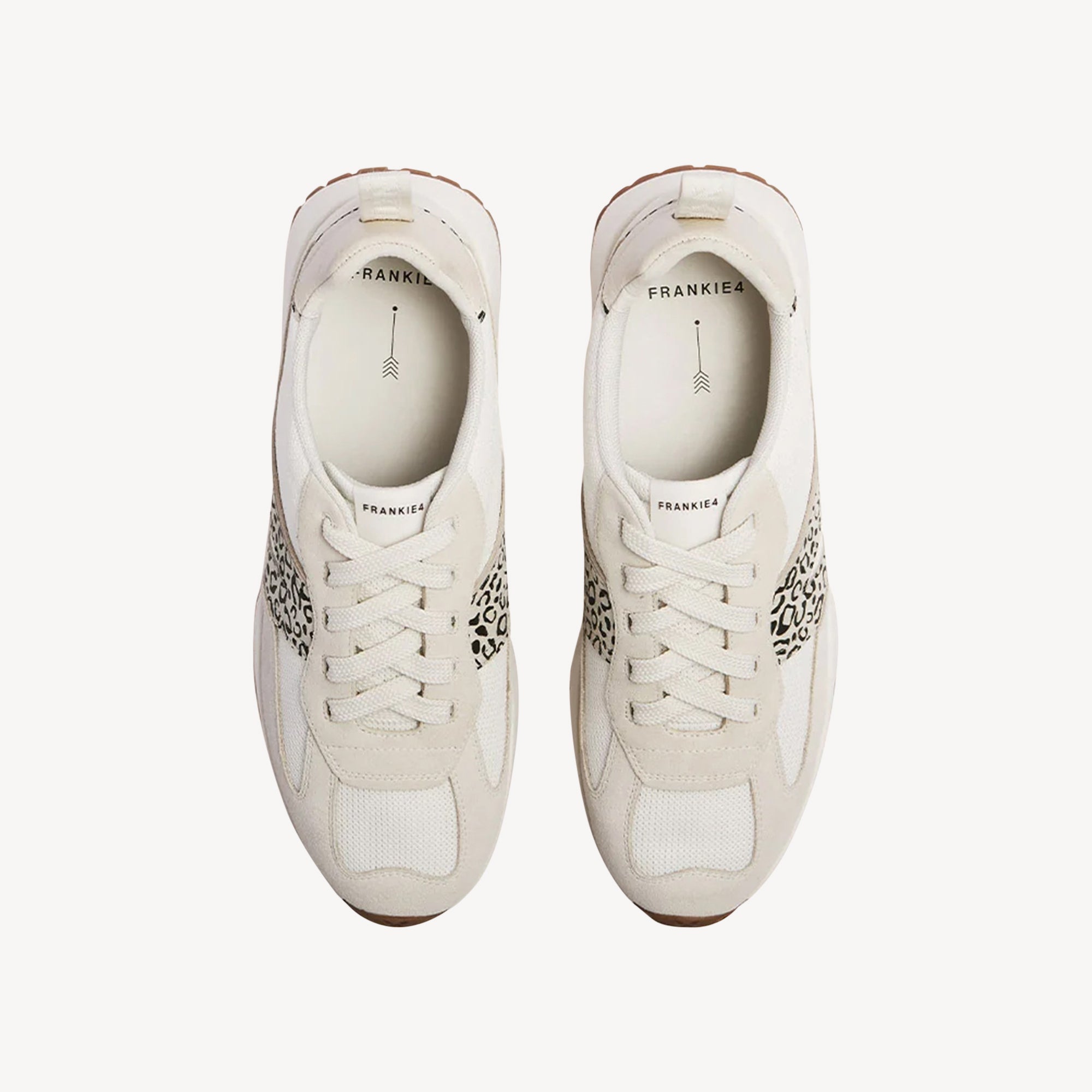 Frankie4 Axel II White / Leopard Print