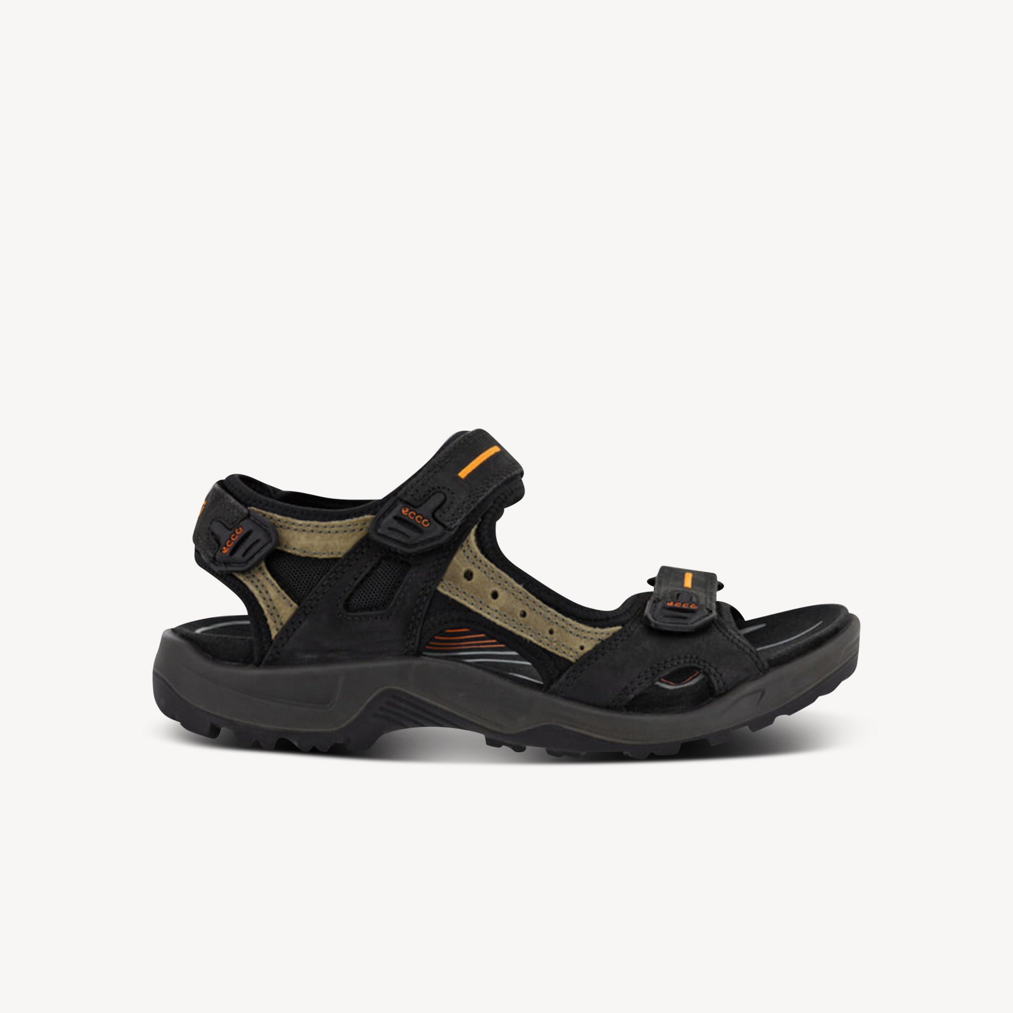 Ecco Offroad Sandal Black / Mole / Black Mens