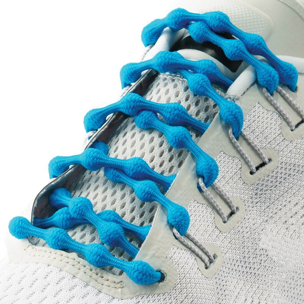 Caterpy No Tie Shoelaces - Adult Tropical Blue
