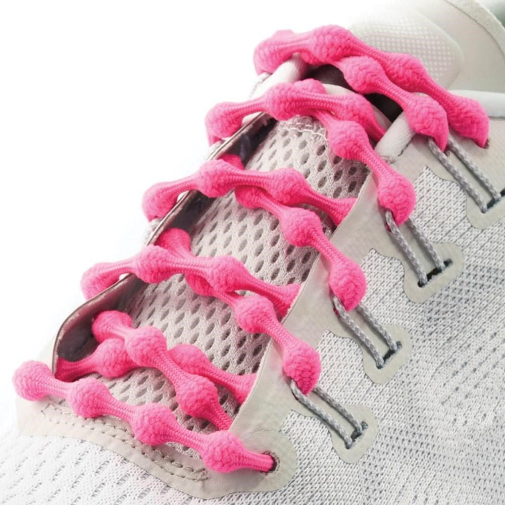 Caterpy No Tie Shoelaces - Adult Flamingo Pink