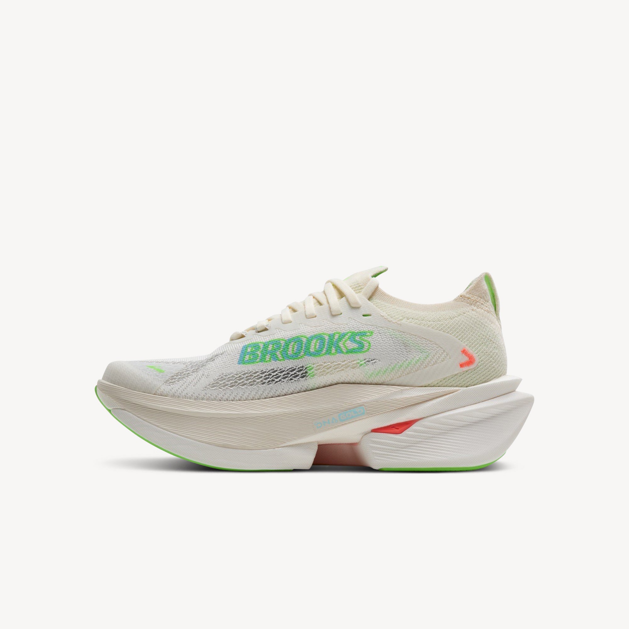Brooks Hyperion Max 3 Coconut / Green Gecko / Pink Clay Mens