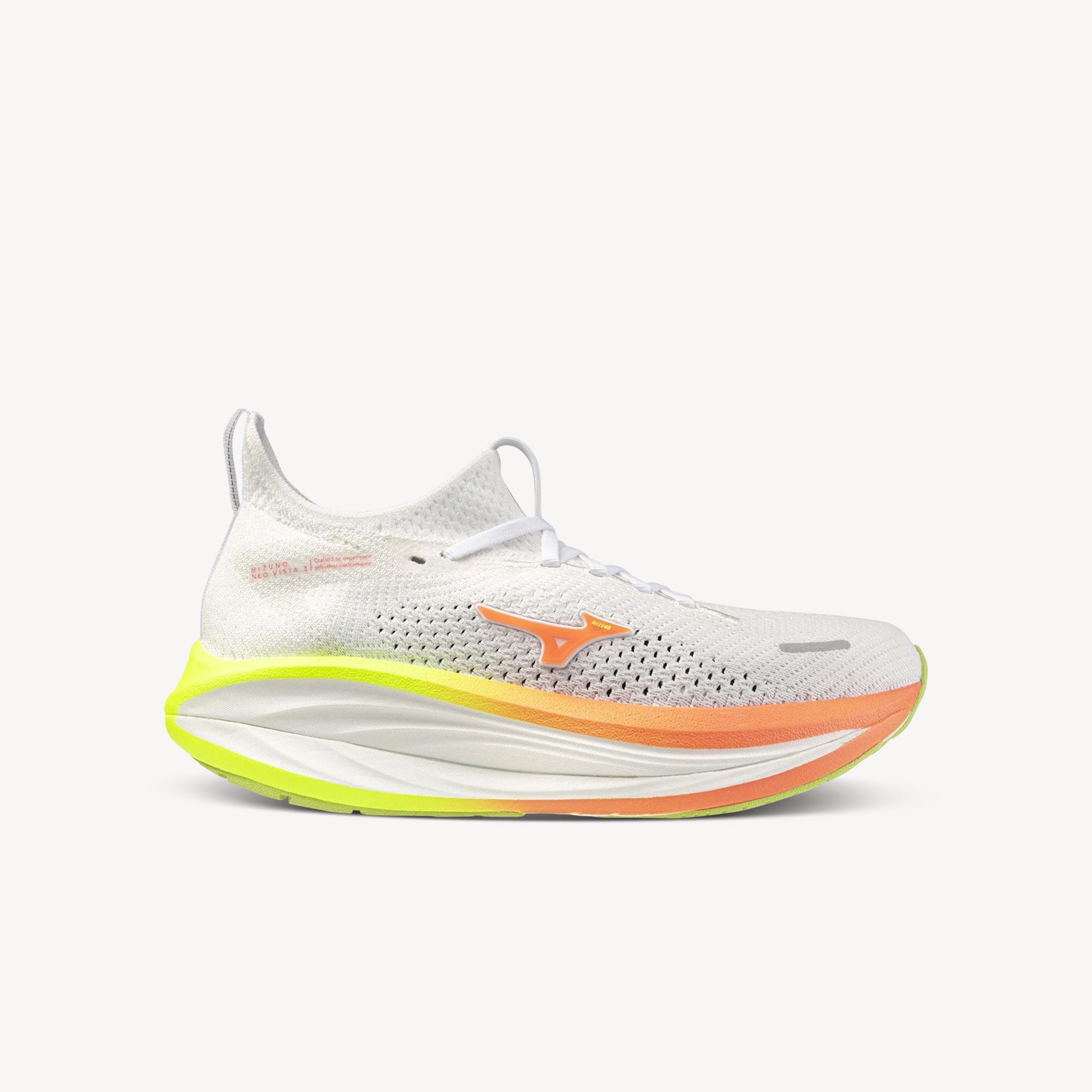 Mizuno Neo Vista 3 White / Flamingo Coral / Lime Pulp Womens