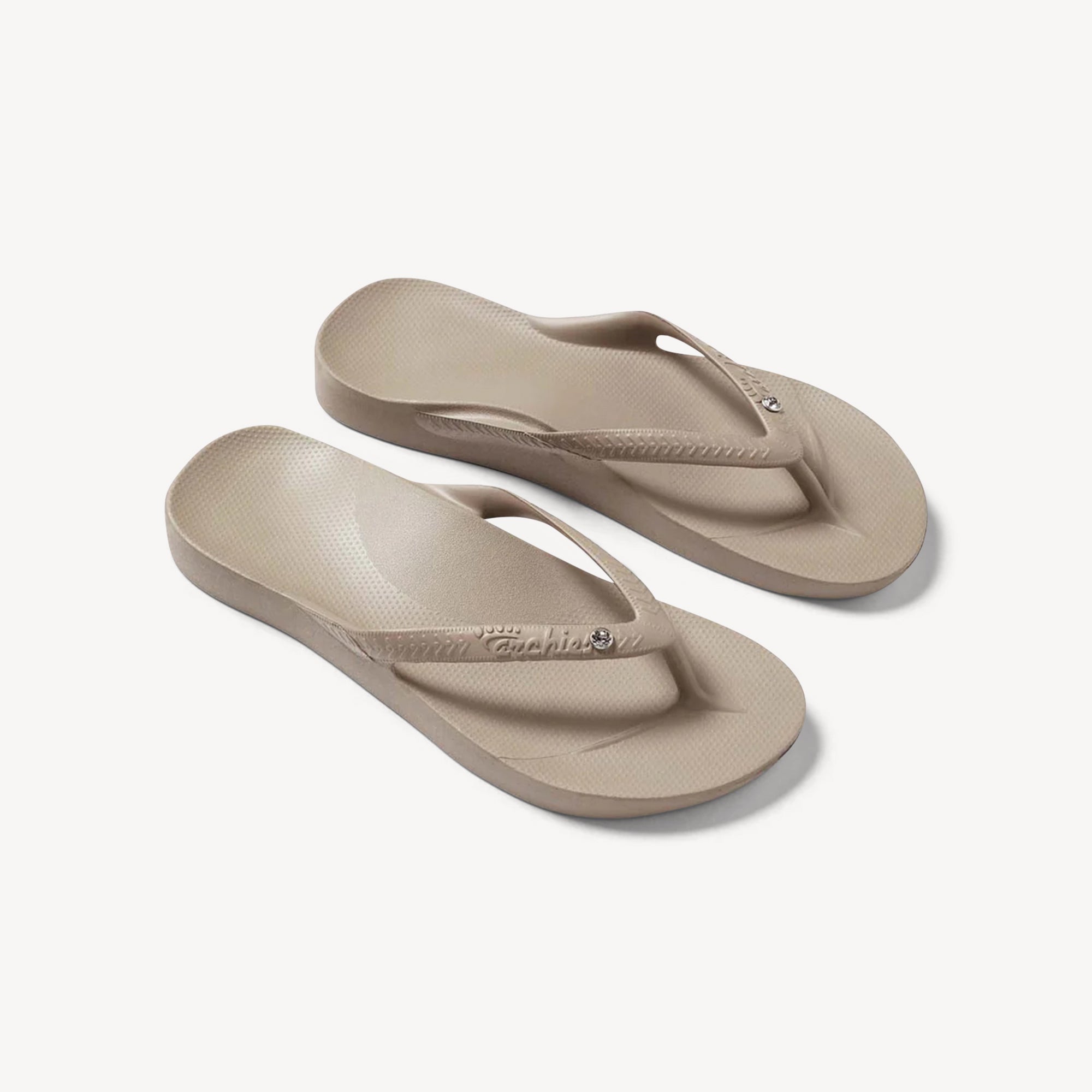 Archies Thongs Crystal Taupe