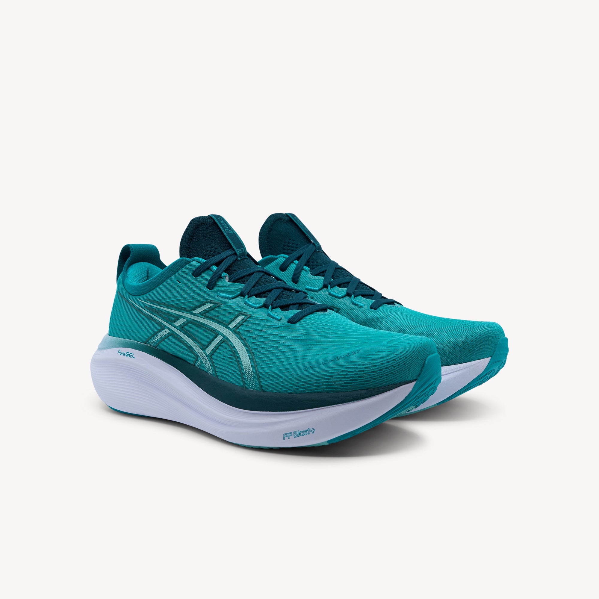 Asics Gel Nimbus 27 Wave Teal / Saxon Green Mens
