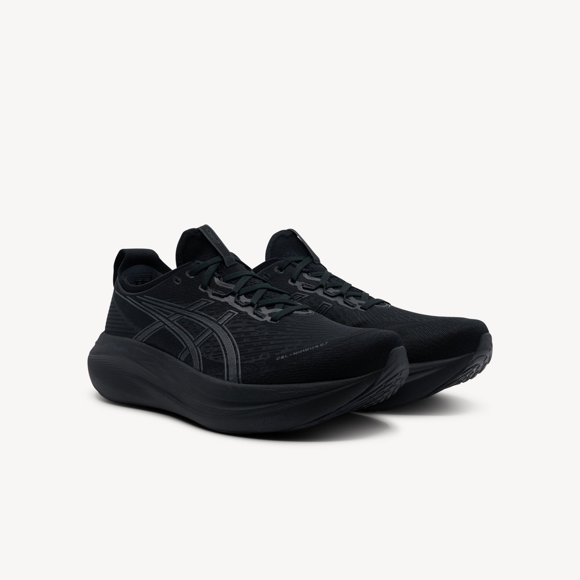 Asics Gel Nimbus 27 Black / Graphite Grey Mens