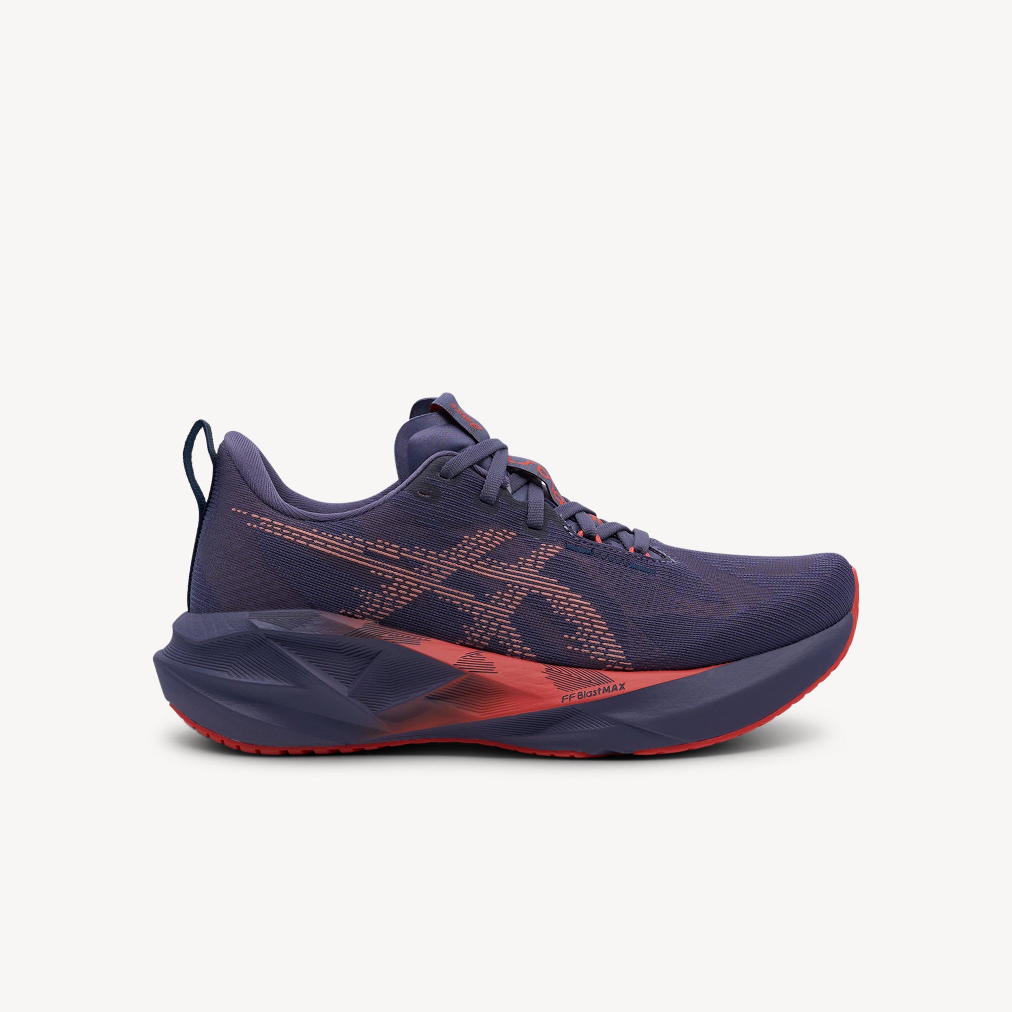 Asics Novablast 5 Greyish Purple / Coral Reef Womens