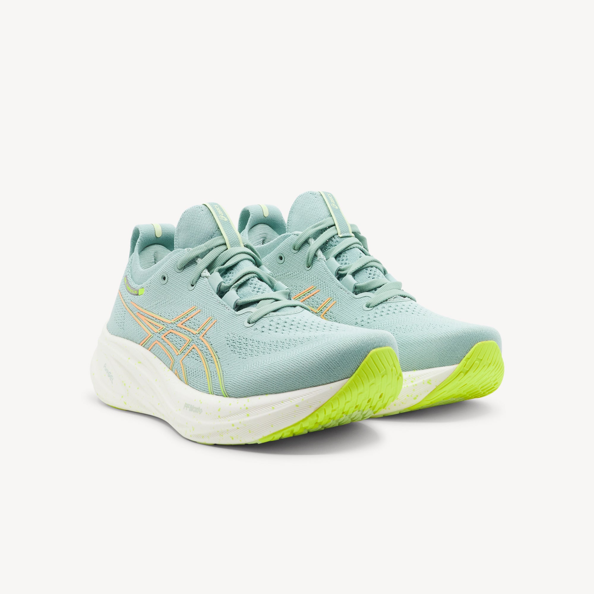 Asics Gel-Nimbus 26 Light Celadon / Safety Yellow Womens