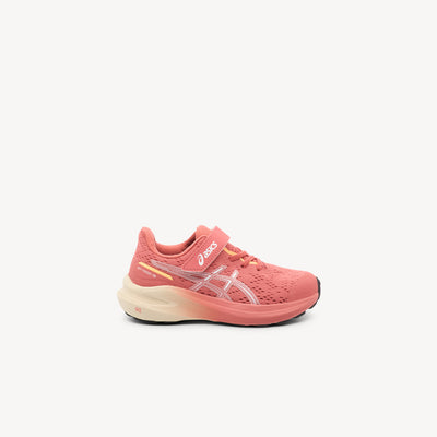 ASICS GT-1000 13 PS features reliable stability support and easy-on closure at Profeet Footwear. Purpose-built shoe for preschoolers. Expert-fitted.