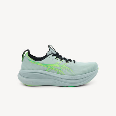 ASICS GEL-NIMBUS 28 features premium cushioning technology and plush comfort at Profeet Footwear. Purpose-built running shoe for men. Expert-fitted.