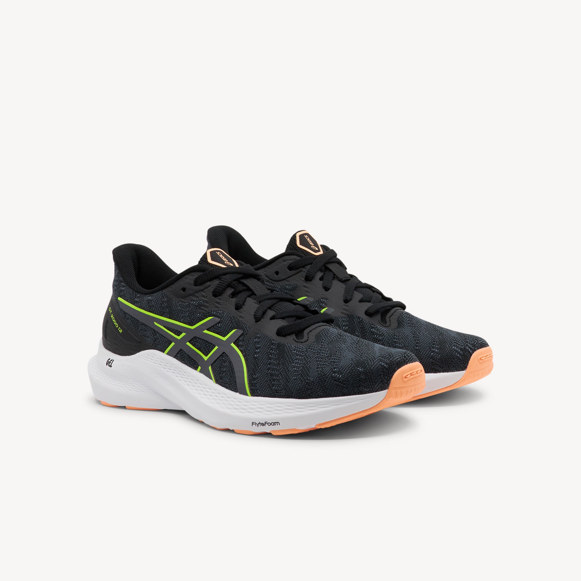 Asics GT-2000 12 GS Black / Safety Yellow Kids