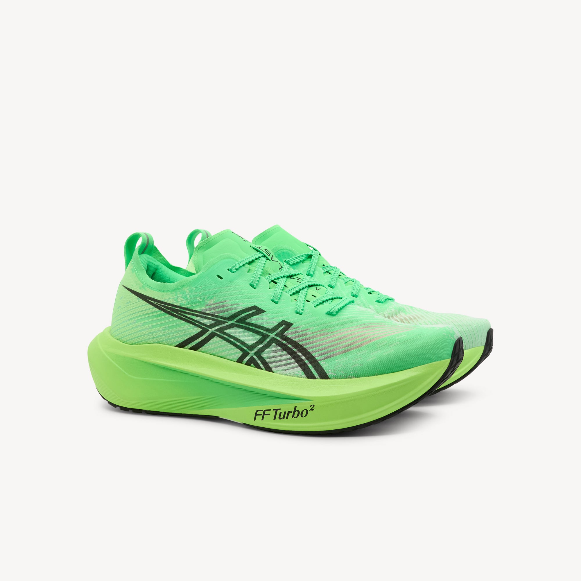 Side view of ASICS MEGABLAST features maximum cushioning and explosive energy return at Profeet Footwear. Purpose-built running shoe for all runners. Expert-fitted.