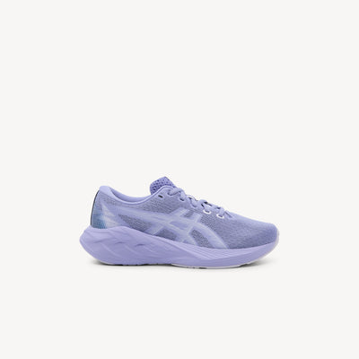 ASICS NOVABLAST 5 GS features energetic cushioning and responsive bounce at Profeet Footwear. Purpose-built running shoe for kids. Expert-fitted.