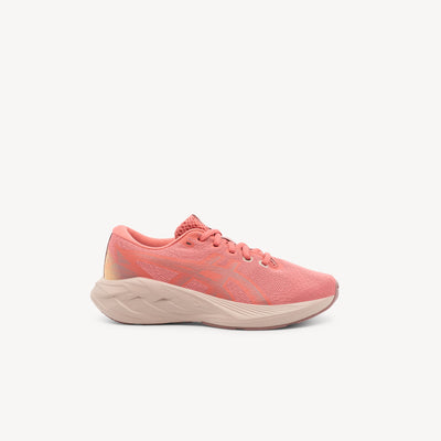 ASICS NOVABLAST 5 GS features energetic cushioning and responsive bounce at Profeet Footwear. Purpose-built running shoe for kids. Expert-fitted.