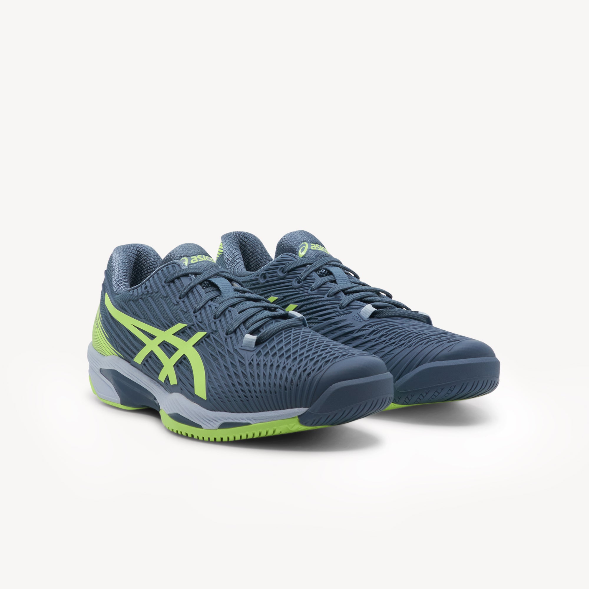 ASICS Solution Speed FF 2 Steel Blue / Hazard Green Men