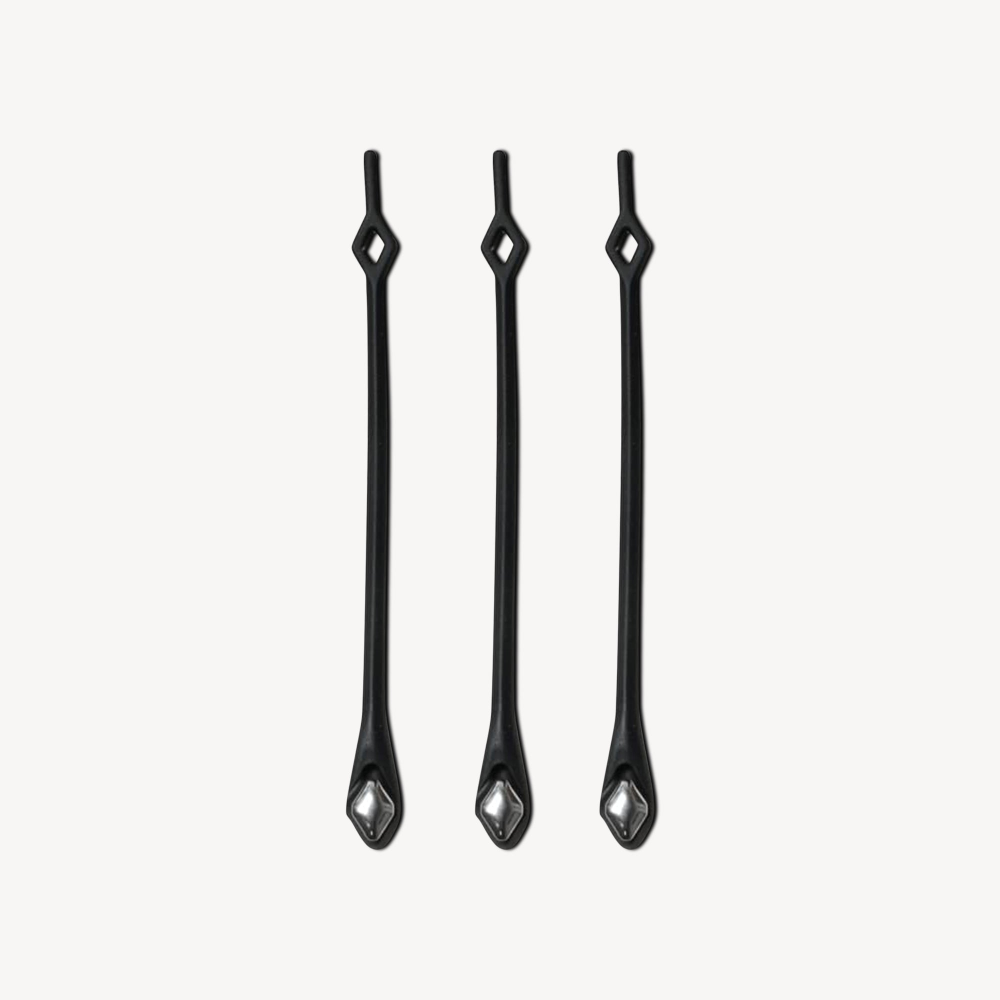 Glydez Laces Gem Black / Silver Adults