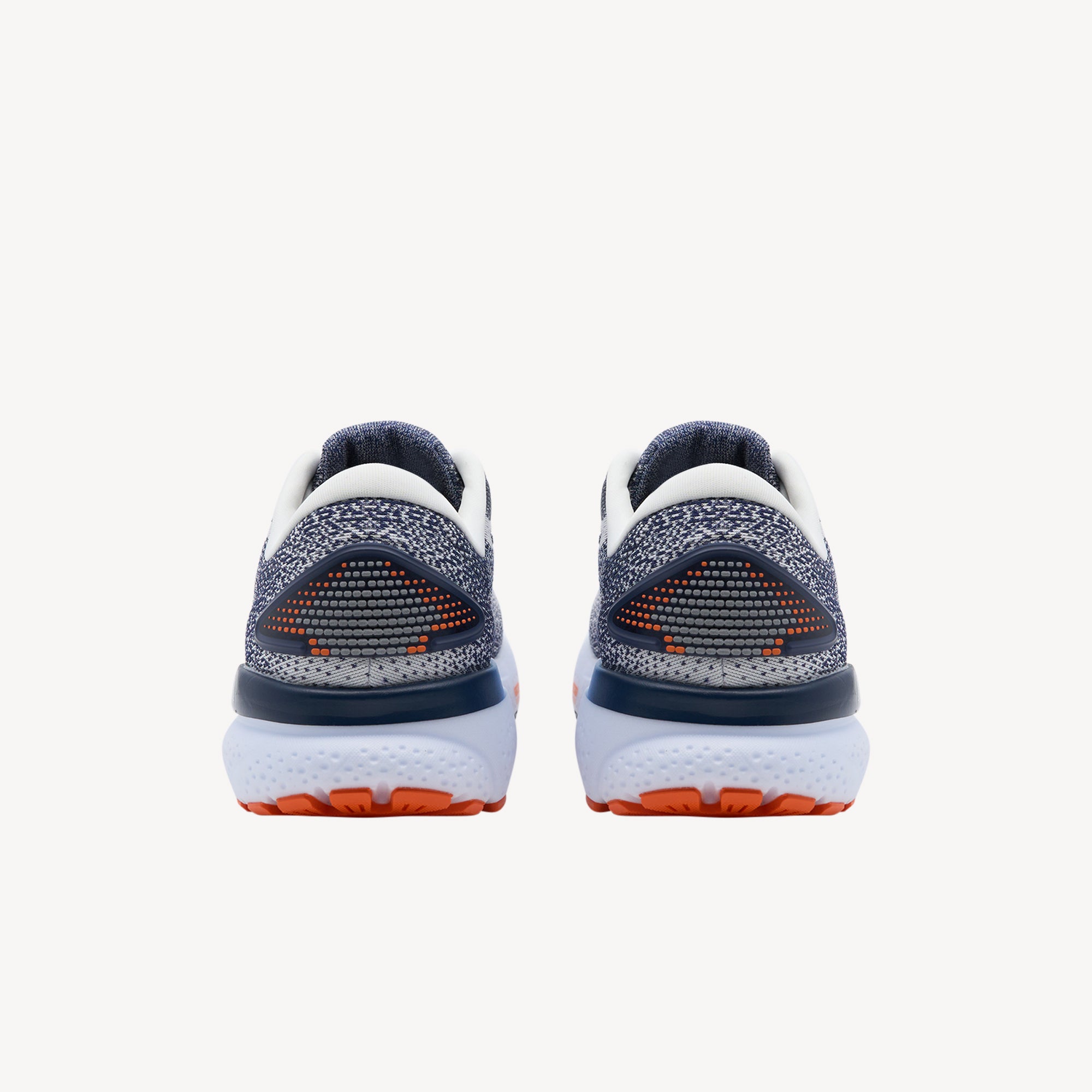 Brooks Ghost 16 White / Peacoat / Orange Mens