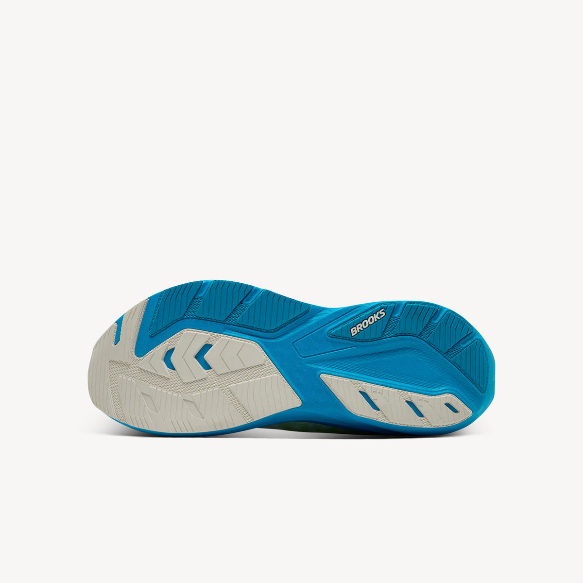 Brooks Ghost Amp White / Blue / Paradise Green Mens