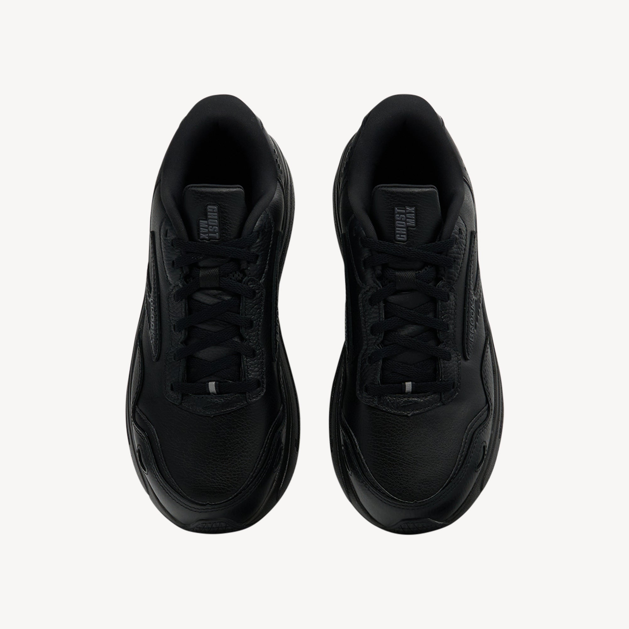 Brooks Ghost Max 2 Leather Black / Black Mens