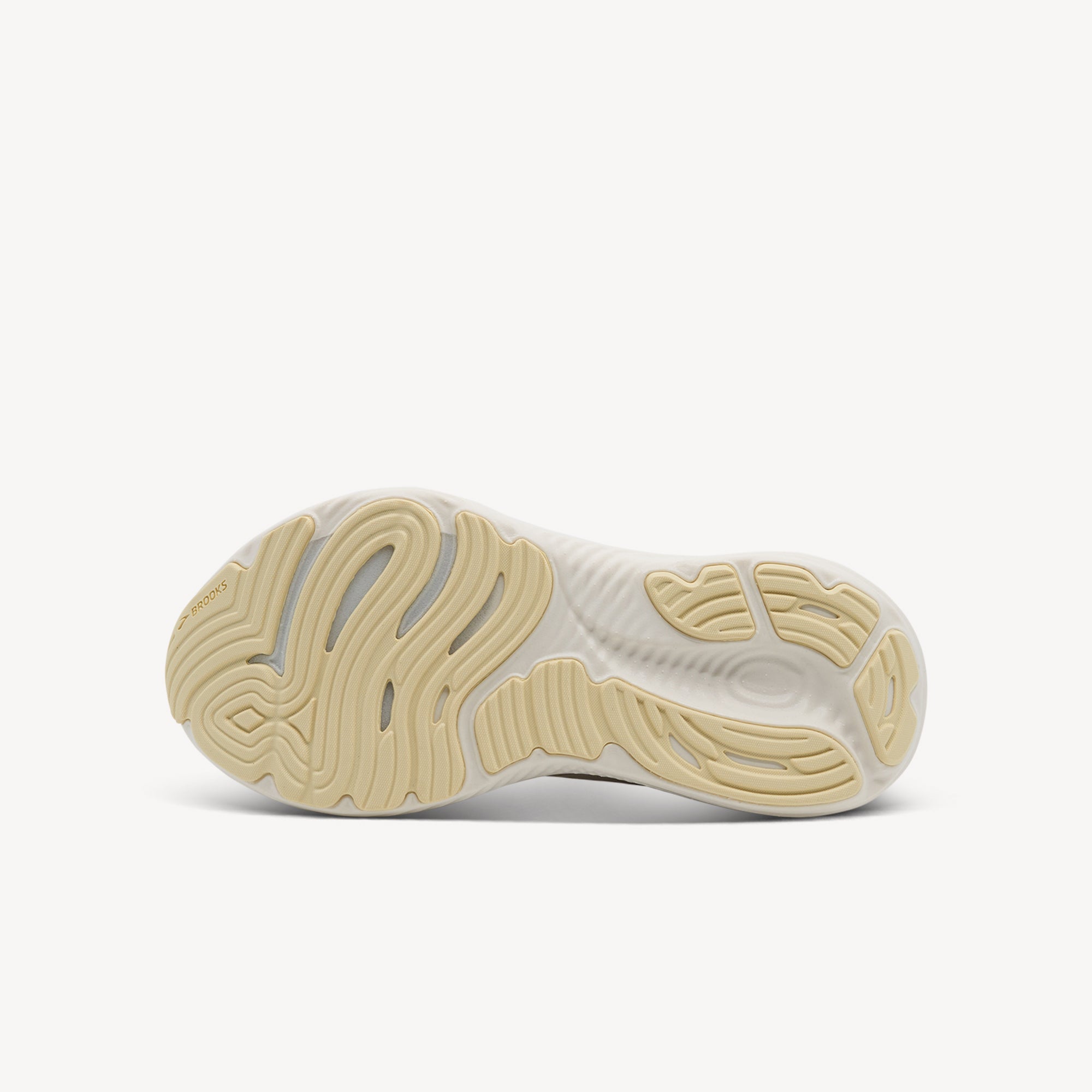 Outsole view of Brooks Glycerin 22. Durable RoadTack Rubber Outsole features strategic rubber coverage made with recycled materials. Shop now at Profeet Footwear.