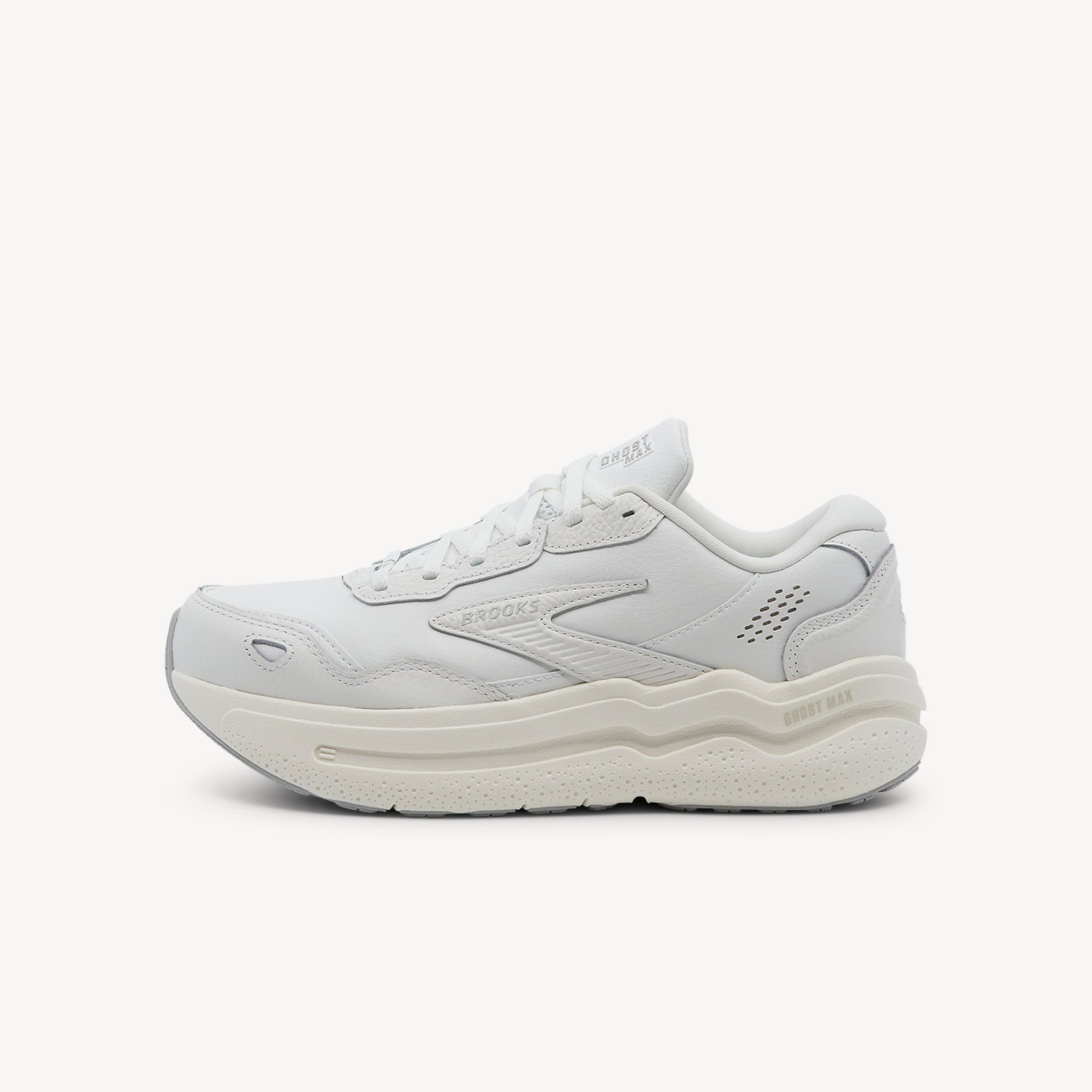 Brooks Ghost Max 2 Leather White / White Womens