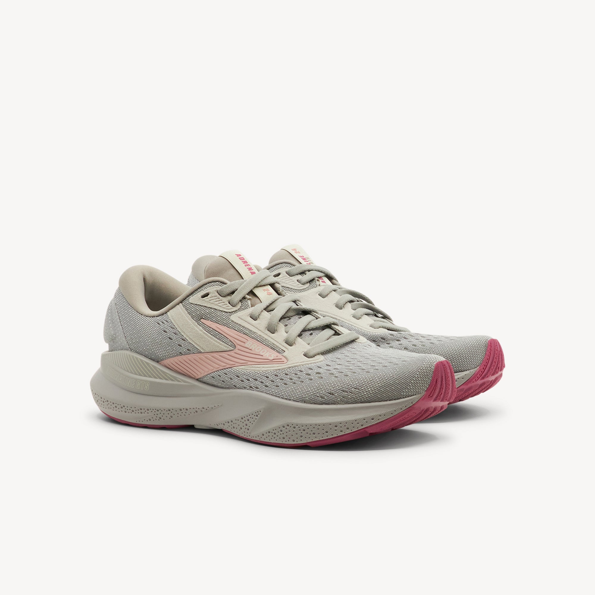 Side view of Brooks Adrenaline GTS 24 features trusted stability at Profeet Footwear. DNA Loft v3 cushioning for lightweight softness mile after supportive mile.