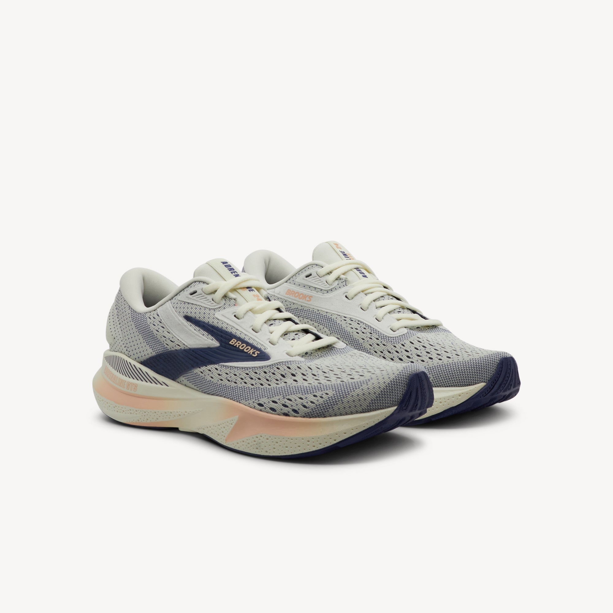 Side view of Brooks Adrenaline GTS 24 features trusted stability at Profeet Footwear. DNA Loft v3 cushioning for lightweight softness mile after supportive mile.