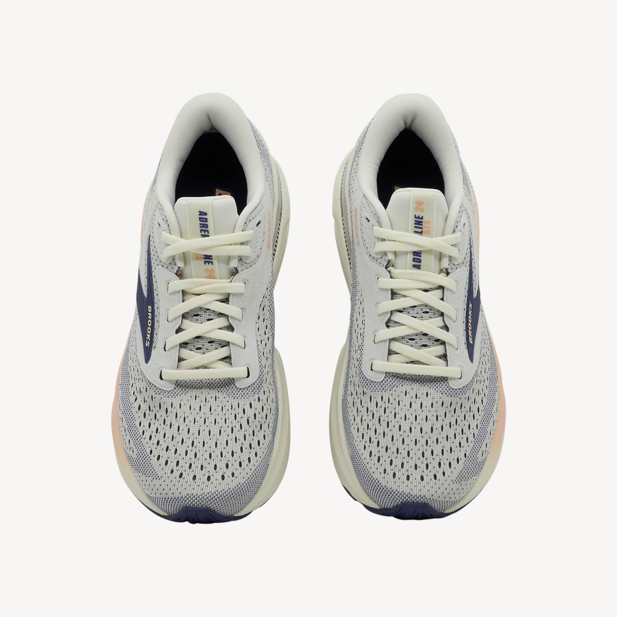 Brooks Adrenaline GTS 24 Grey / Blue Ribbon / Peach Womens