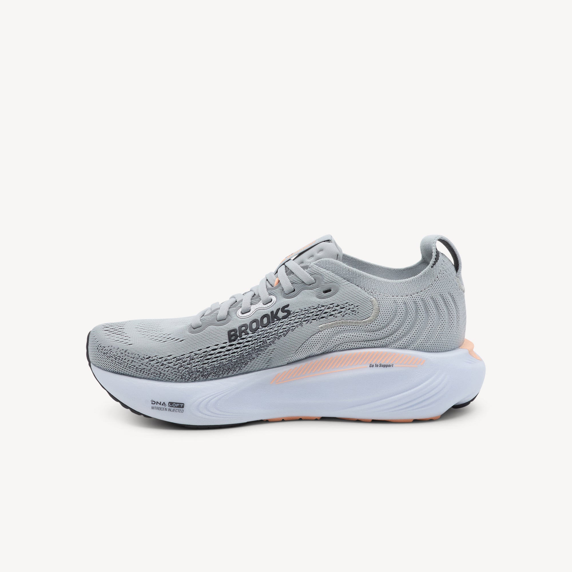 Brooks Adrenaline GTS 25 Grey / Blackened Pearl / Coral Womens