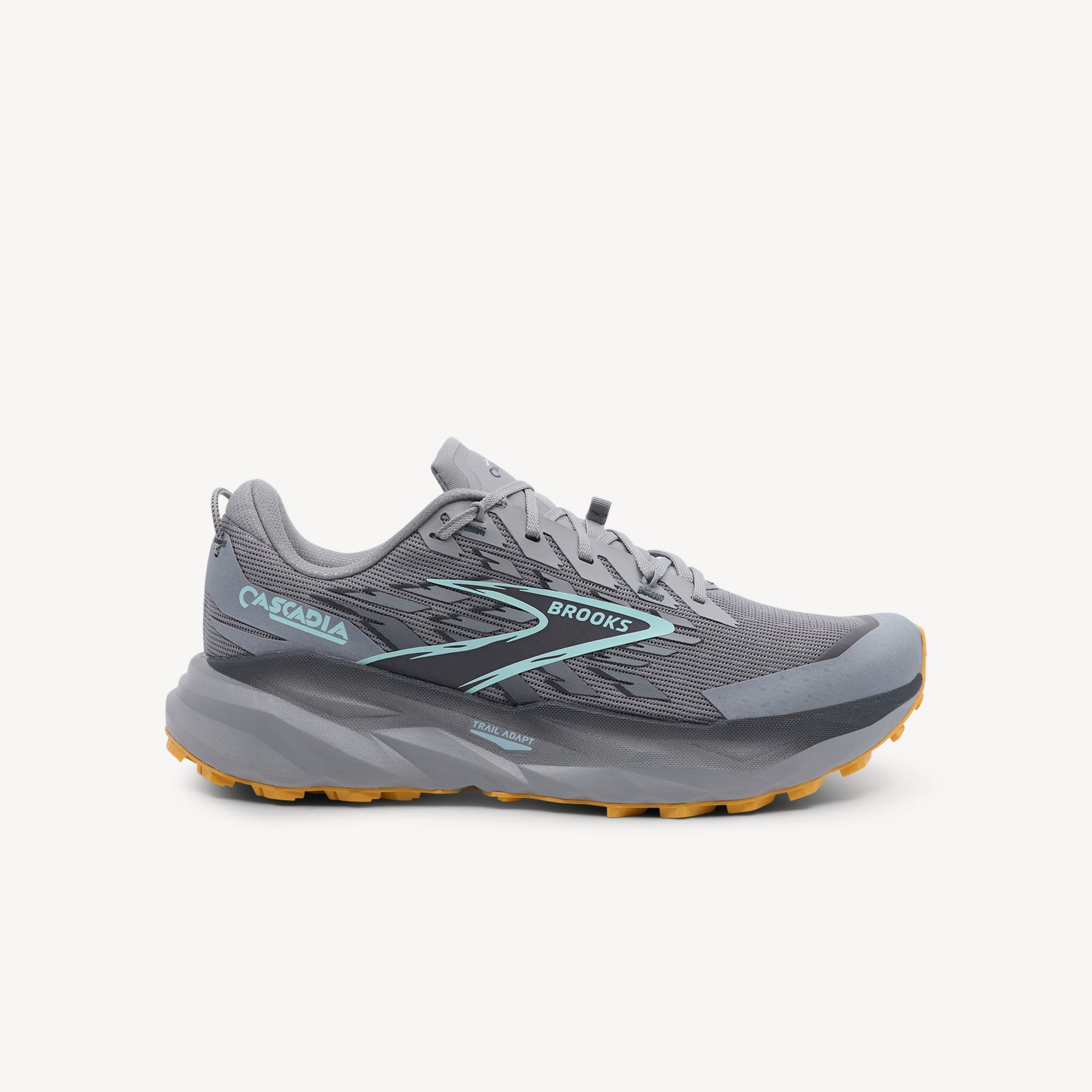 Brooks Cascadia 19 Alloy / Ebony / Orange Mens