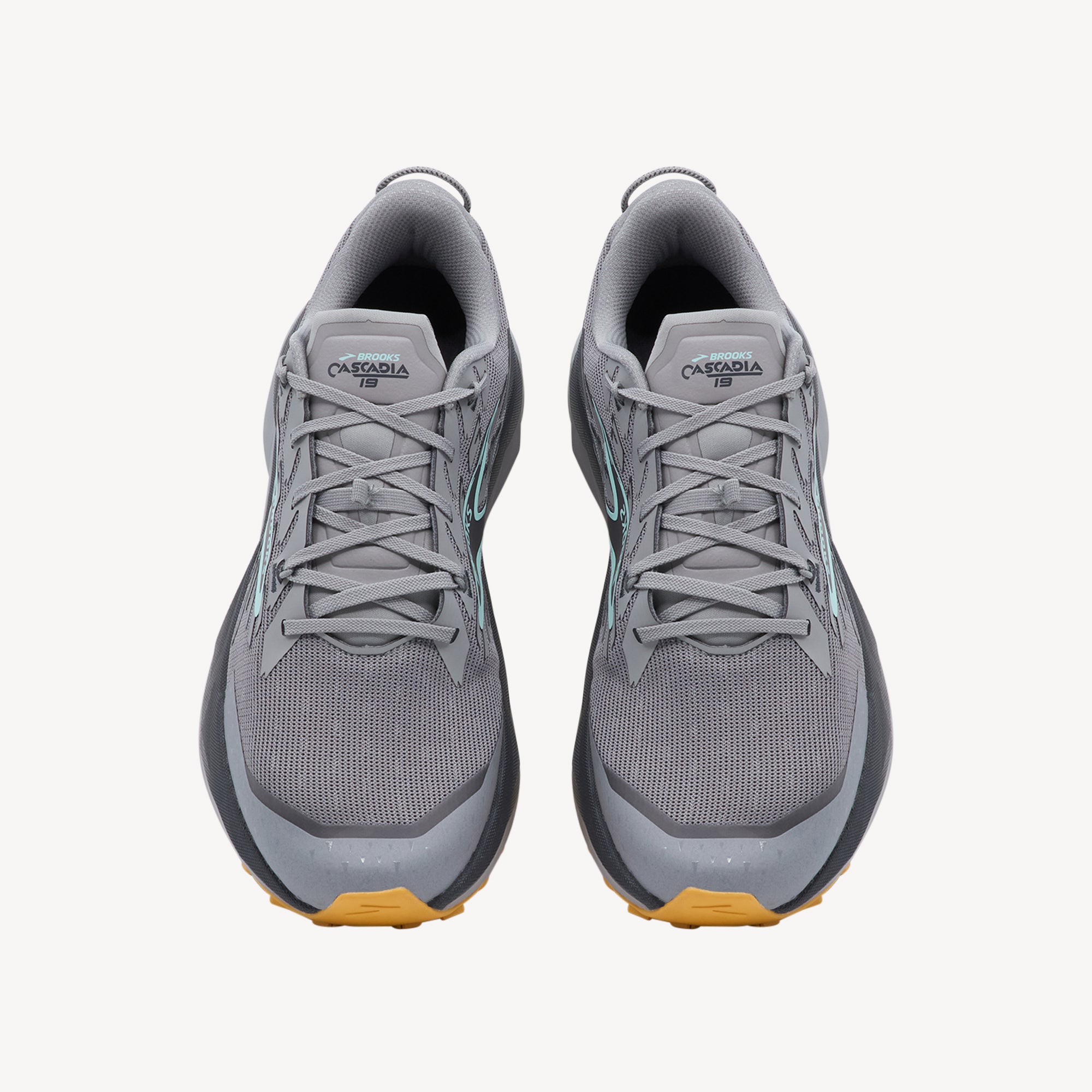 Brooks Cascadia 19 Alloy / Ebony / Orange Mens