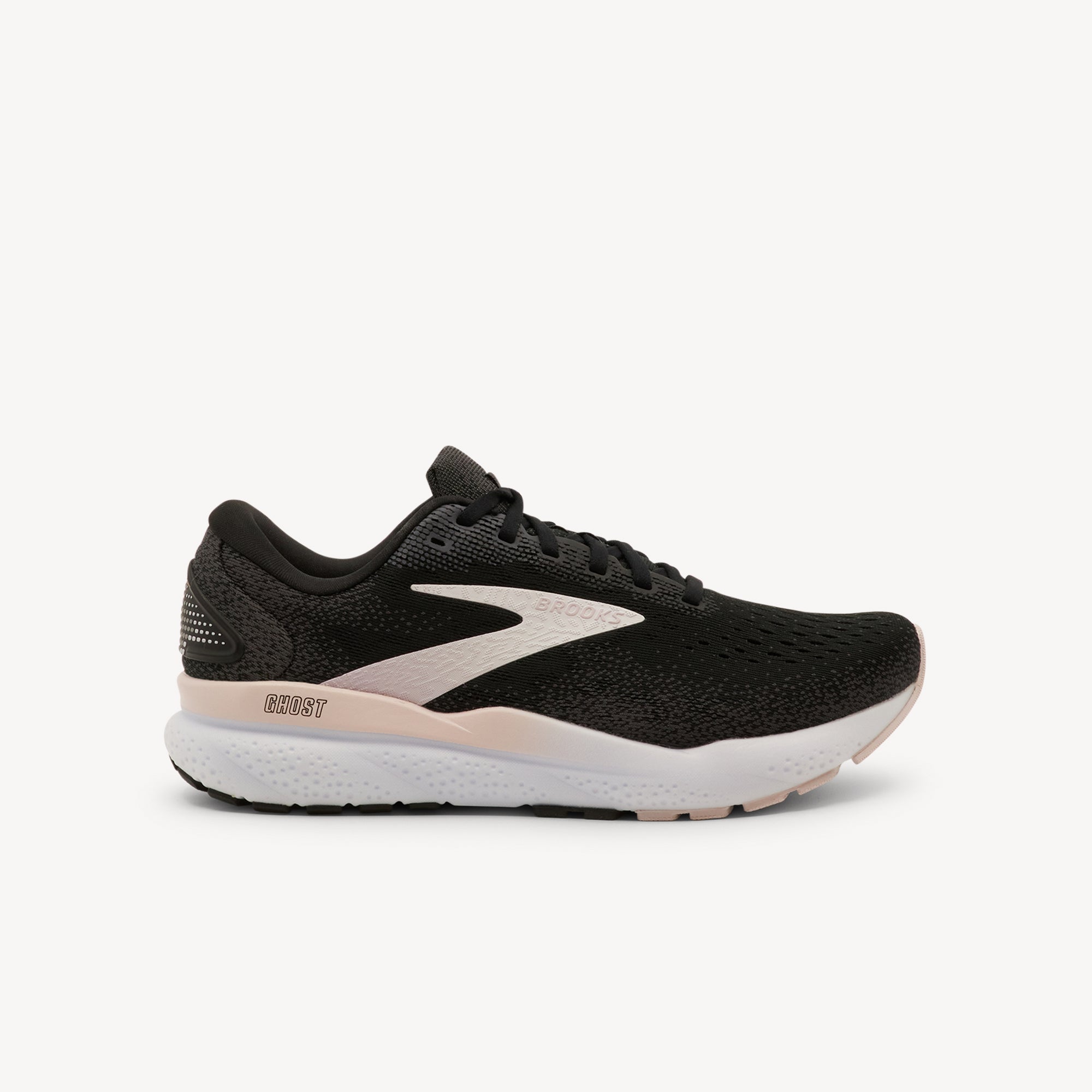Brooks Ghost 16 Black / White / Orchid Ice Womens