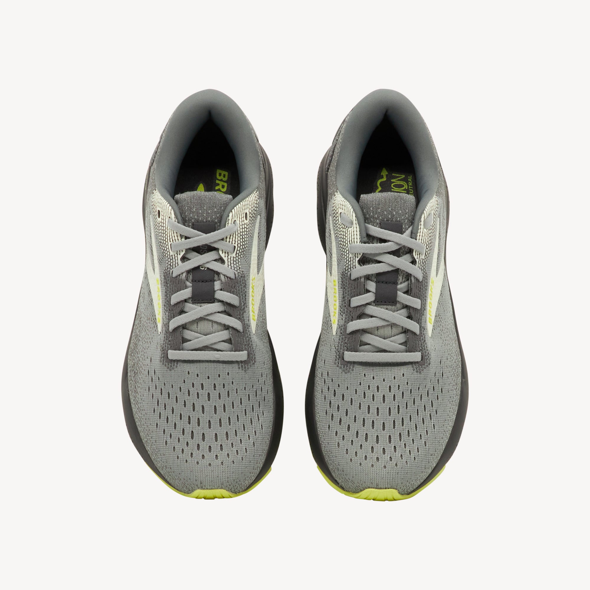 Brooks Ghost 16 Primer / Grey / Lime Mens
