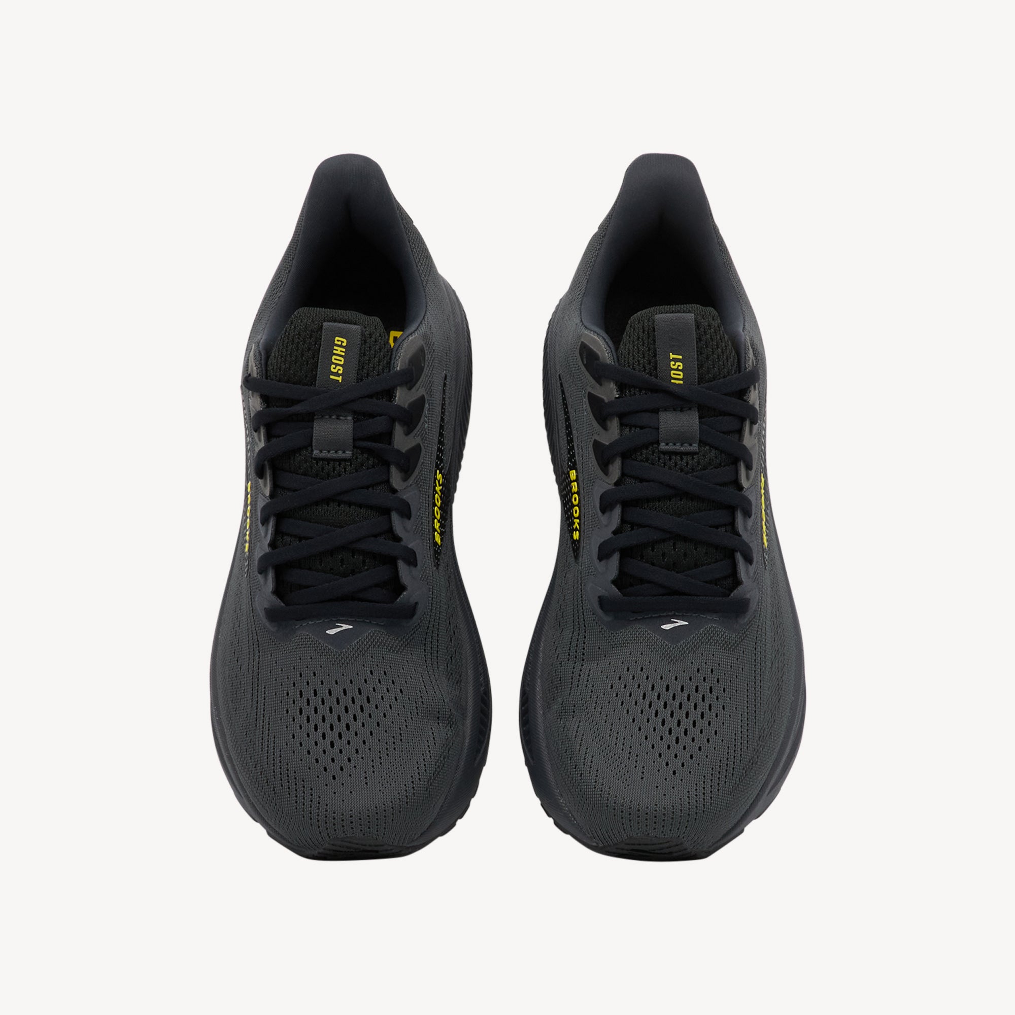 Brooks Ghost 17 Ebony / Black / Yellow Mens