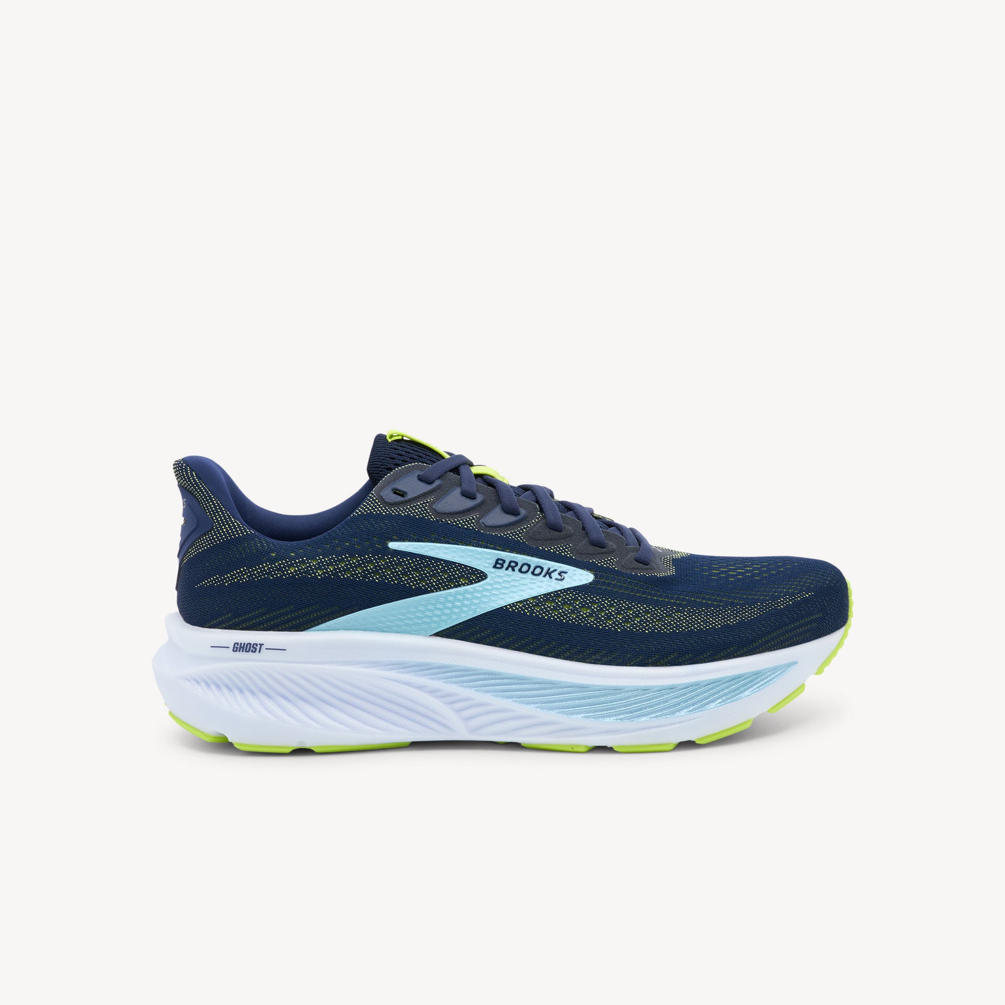 BROOKS GHOST 17 features balanced cushioning and versatile performance at Profeet Footwear. Purpose-built running shoe for men. Expert-fitted.