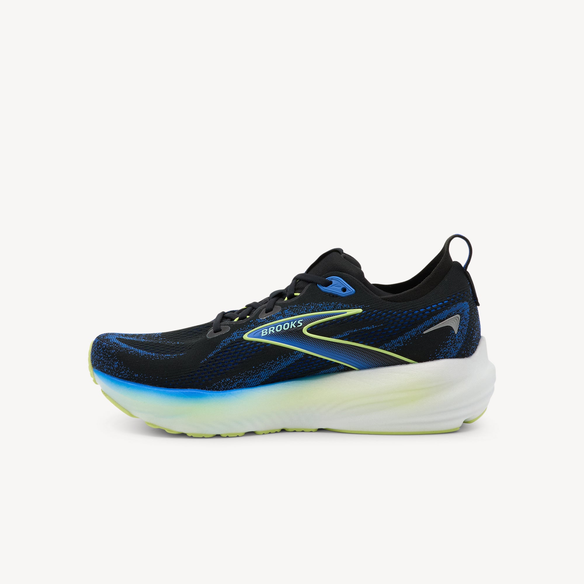 Brooks Glycerin 22 Black / Cobalt / Neo Yellow Mens