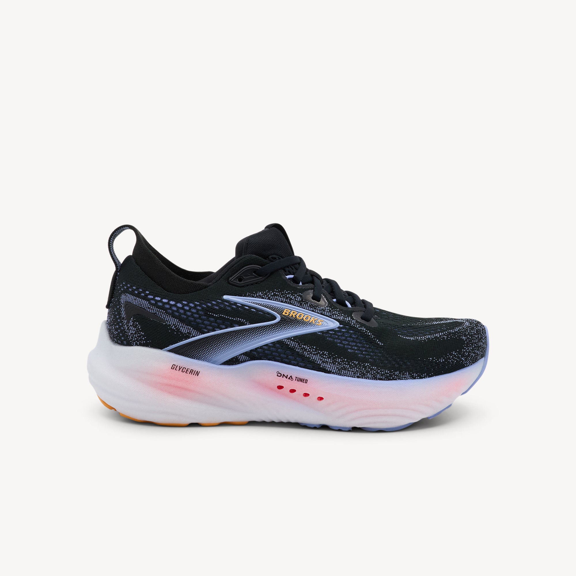 Brooks Glycerin 22 Black / Blue Heron / Orange Womens