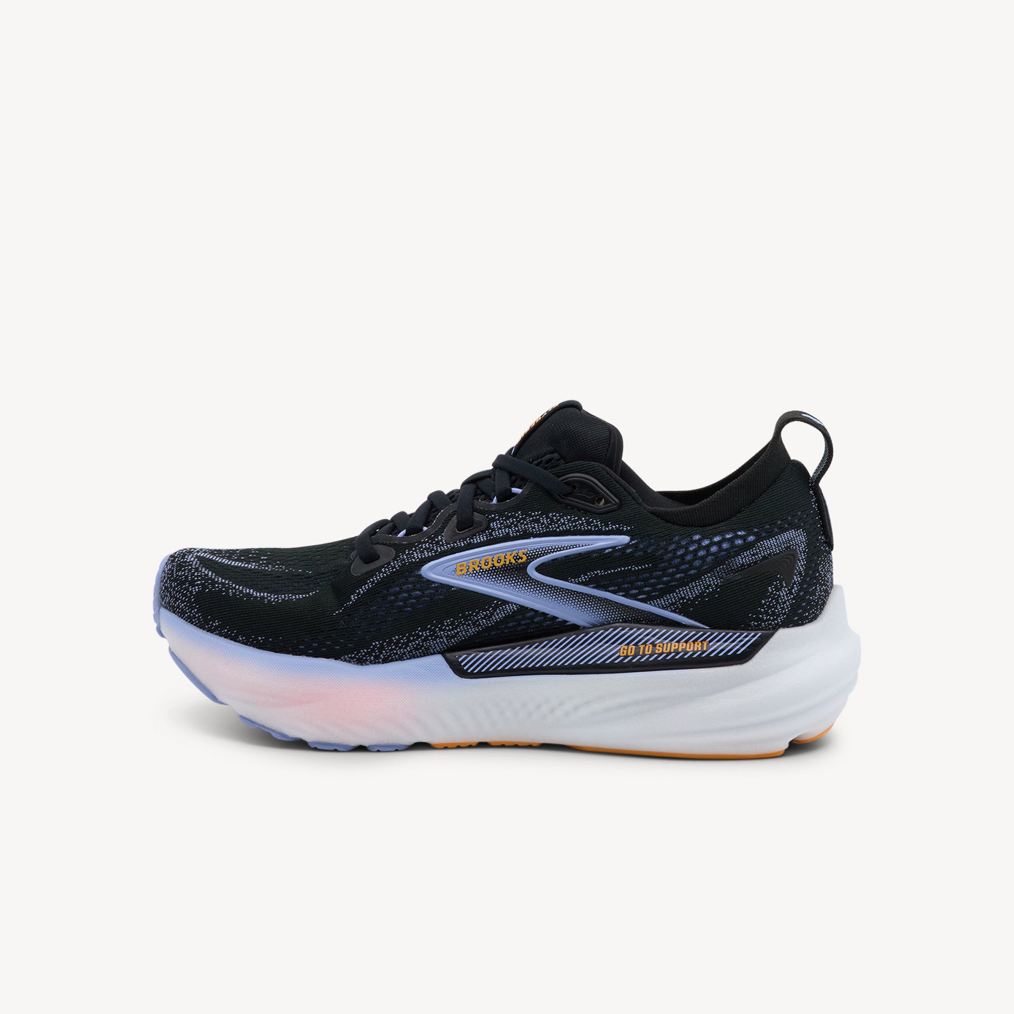 Brooks Glycerin GTS 22 Black / Blue Heron / Orange Womens