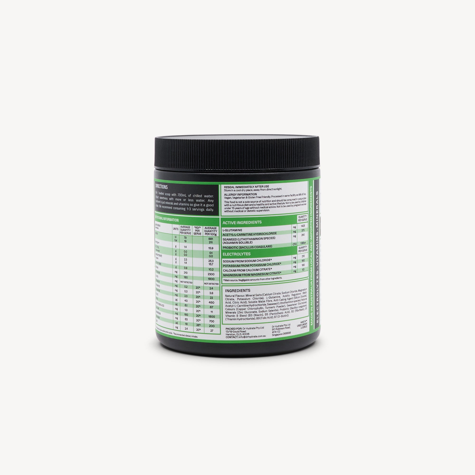 Dr Hydrate Green Apple Jar