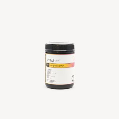 DR HYDRATE features scientifically balanced hydration formula at Profeet Footwear. Purpose-built performance drink. Expert-fitted.