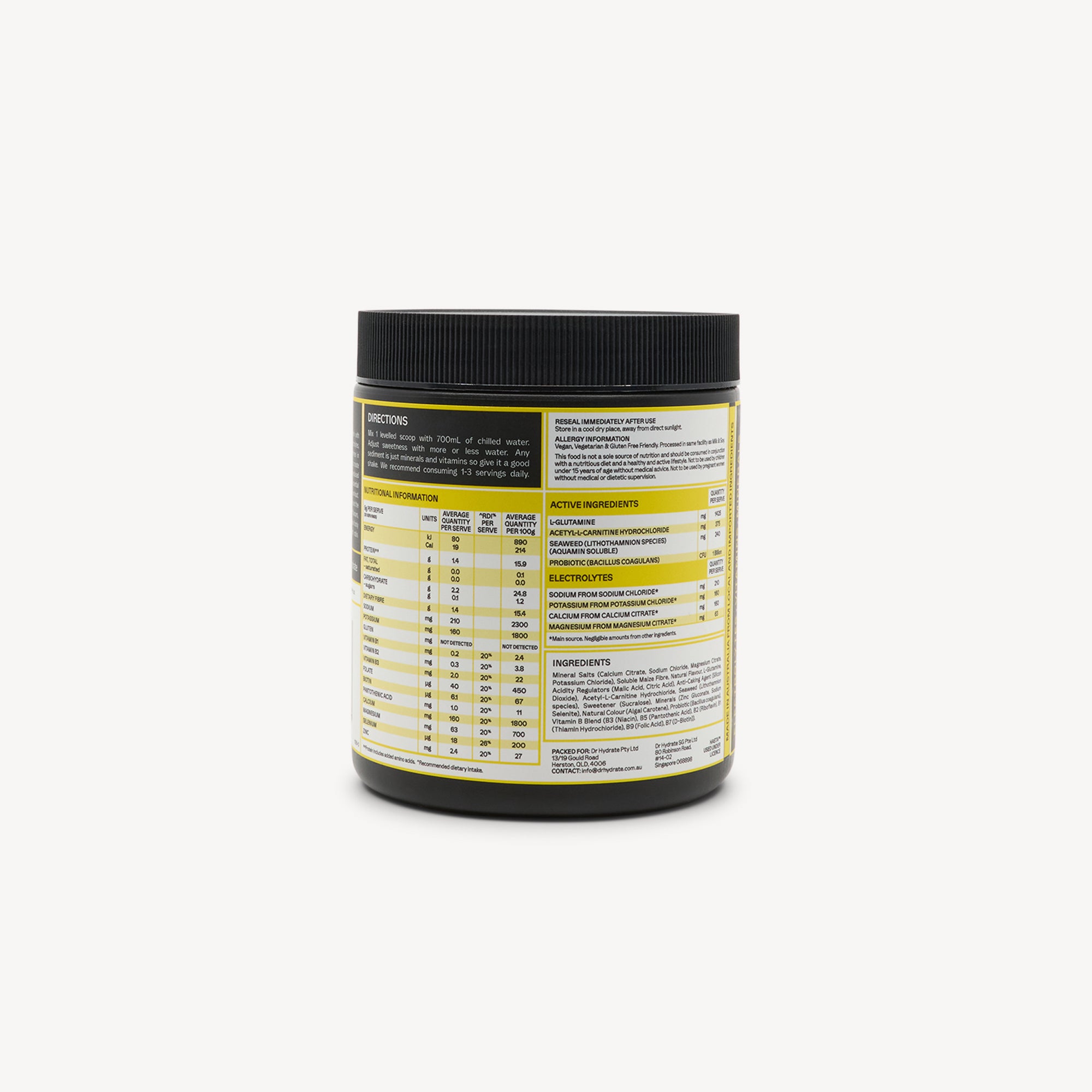 Dr Hydrate Yuzu Lemon Jar