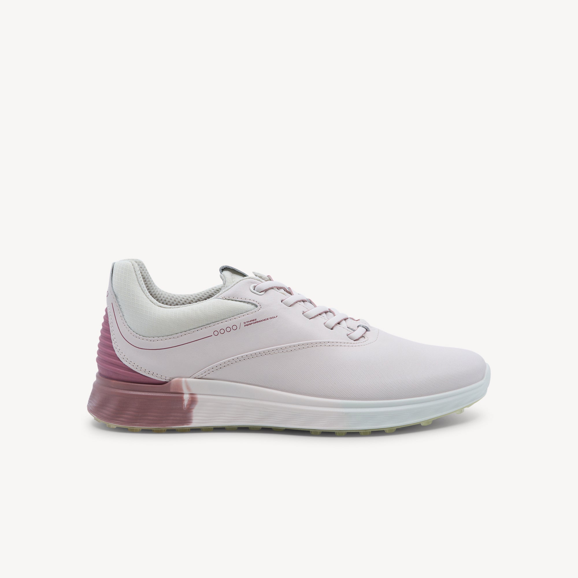 Shop Ecco Golf S-Three womens in Delicacy/Blush. Premium leather, 100% waterproof, X-Tensa stability. Course to clubhouse. Expert-fitted. Locally-loved.