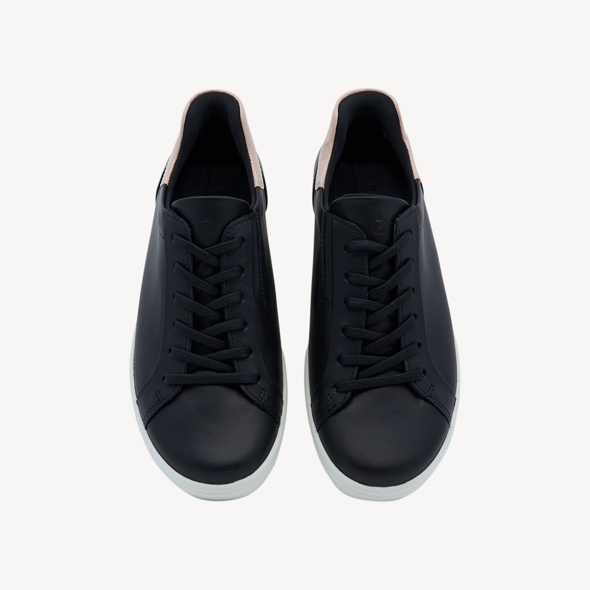 Ecco Soft 7 Easy Slip Lace Black / Rose Dust Womens