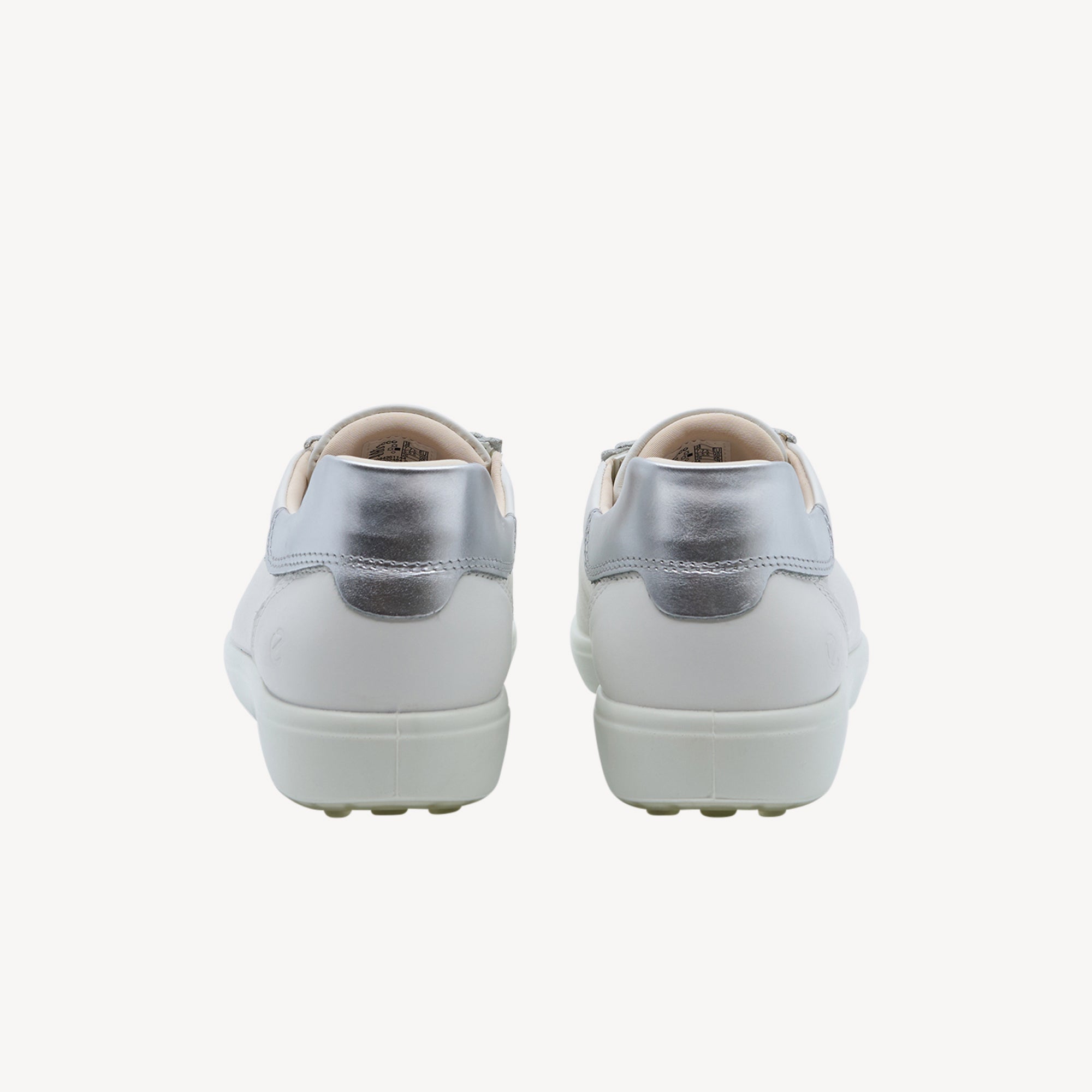 Ecco Soft 7 Easy Slip Lace White / Pure Silver Womens