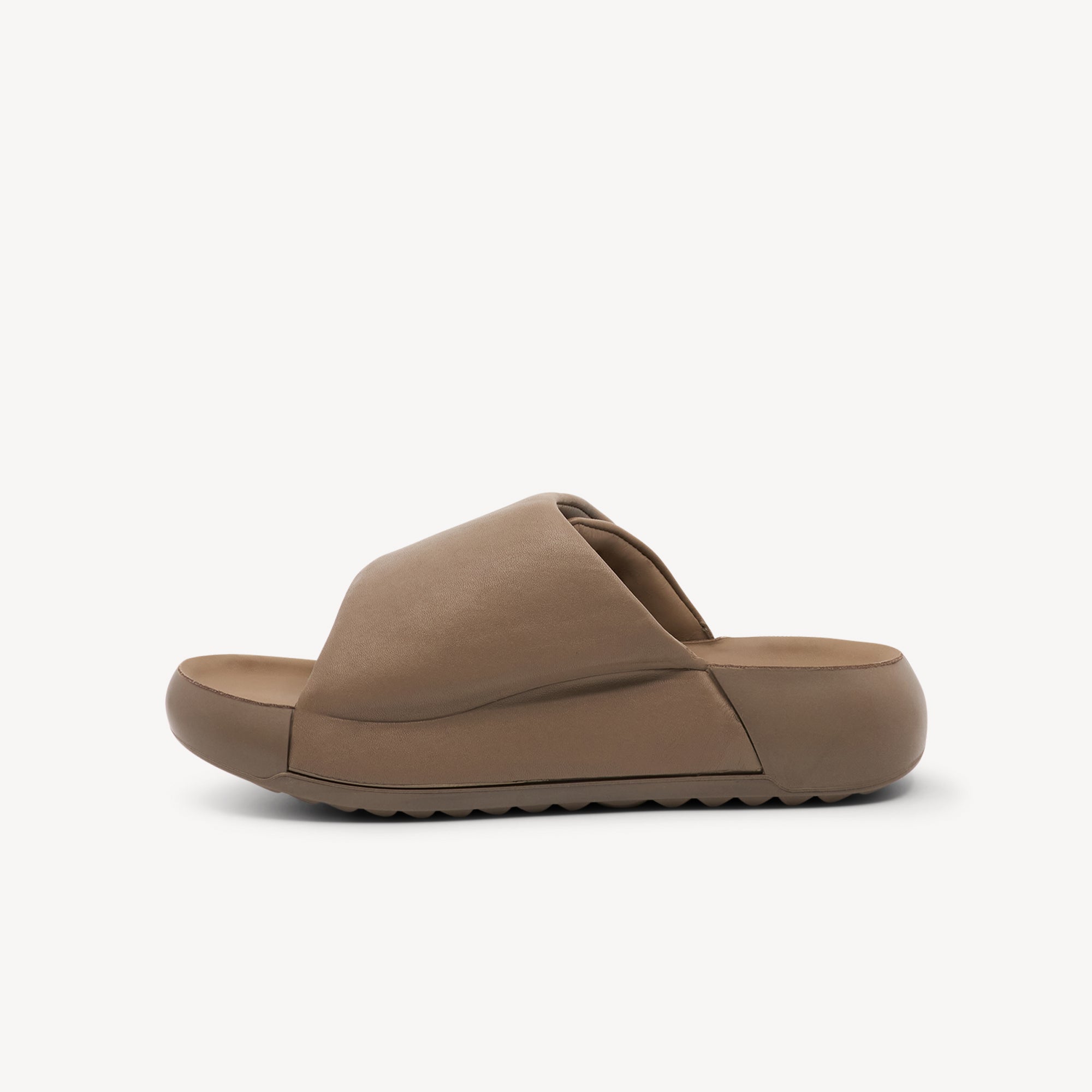 Ecco Cozmo PF Slide Taupe Womens