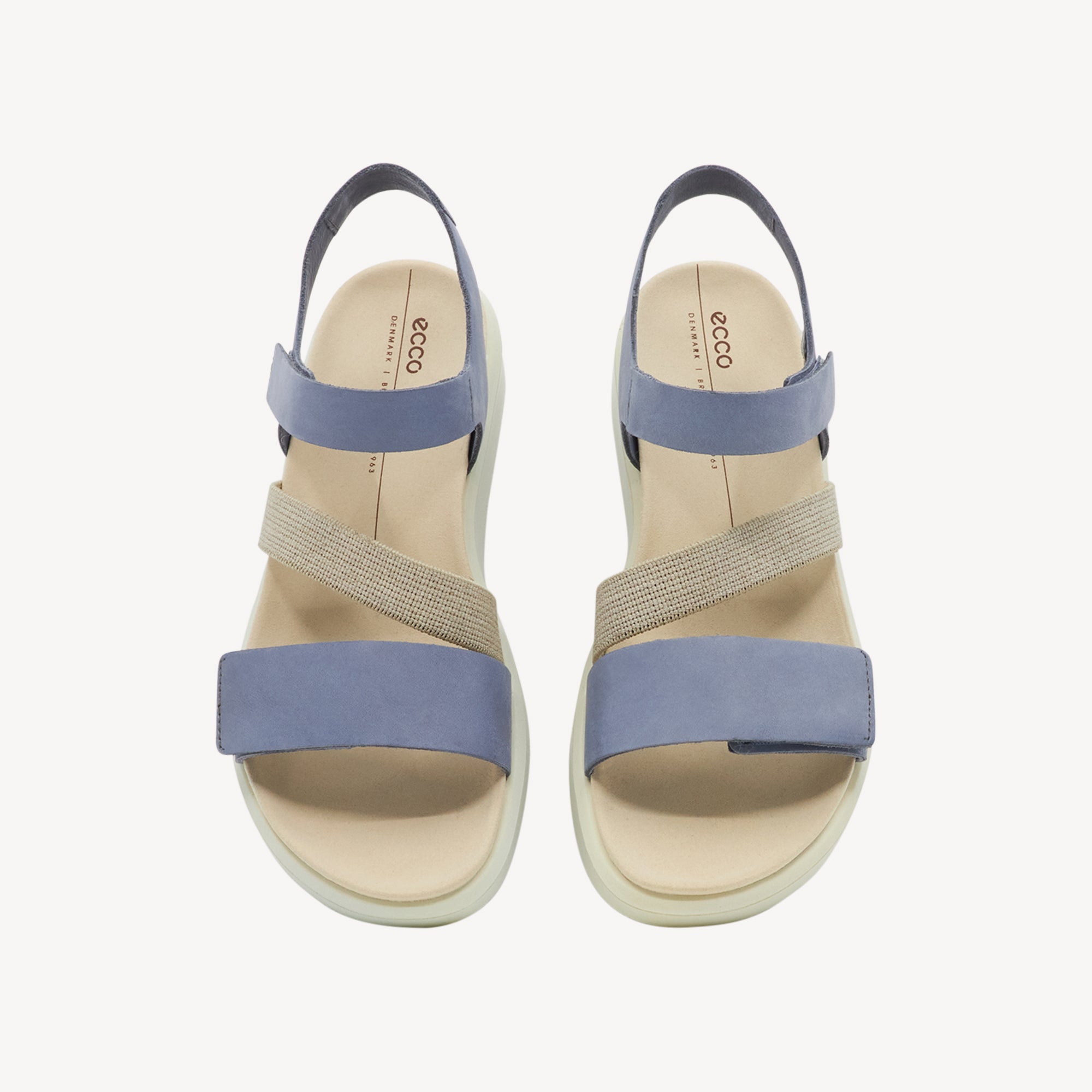 Ecco Flowt Flat Sandal Misty Womens