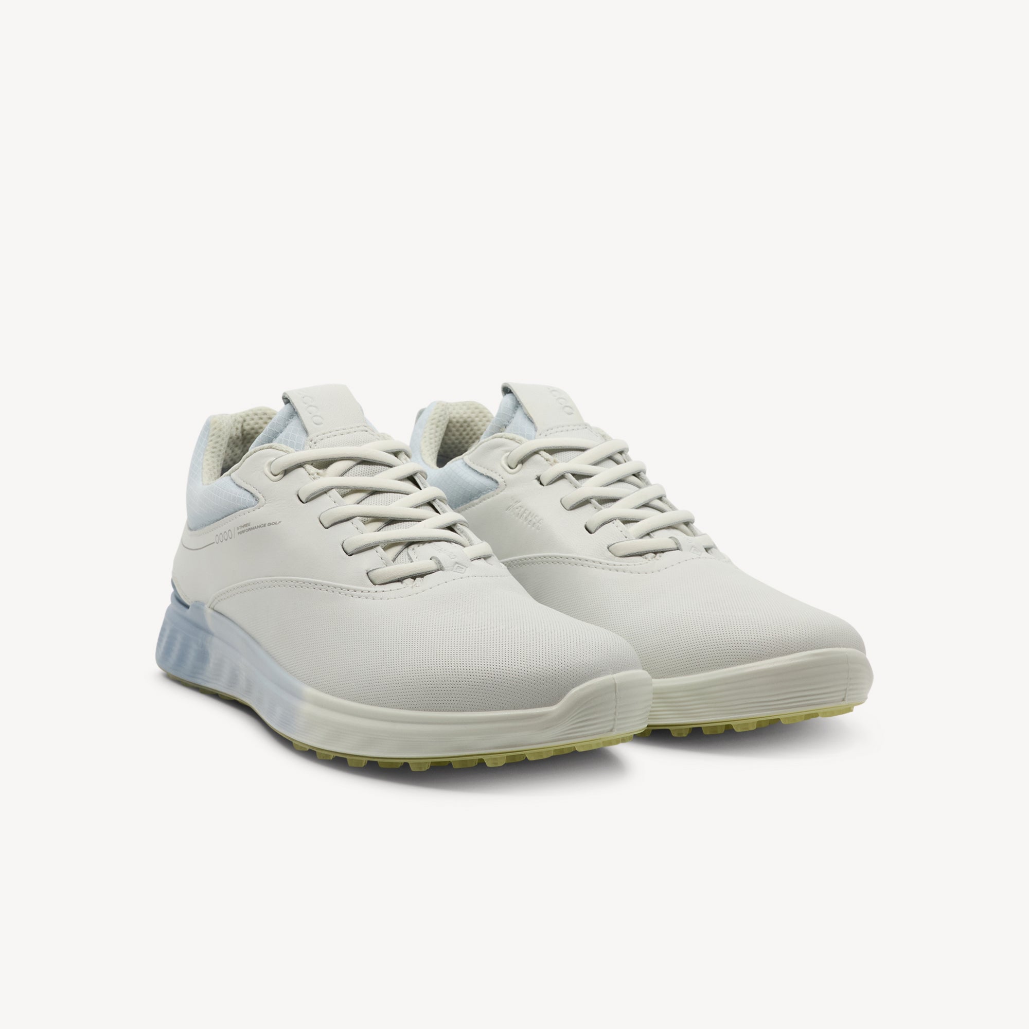 Side view of ECCO GOLF S-THREE features exceptional comfort and performance at Profeet Footwear. Premium waterproof golf shoe for women. Expert-fitted.