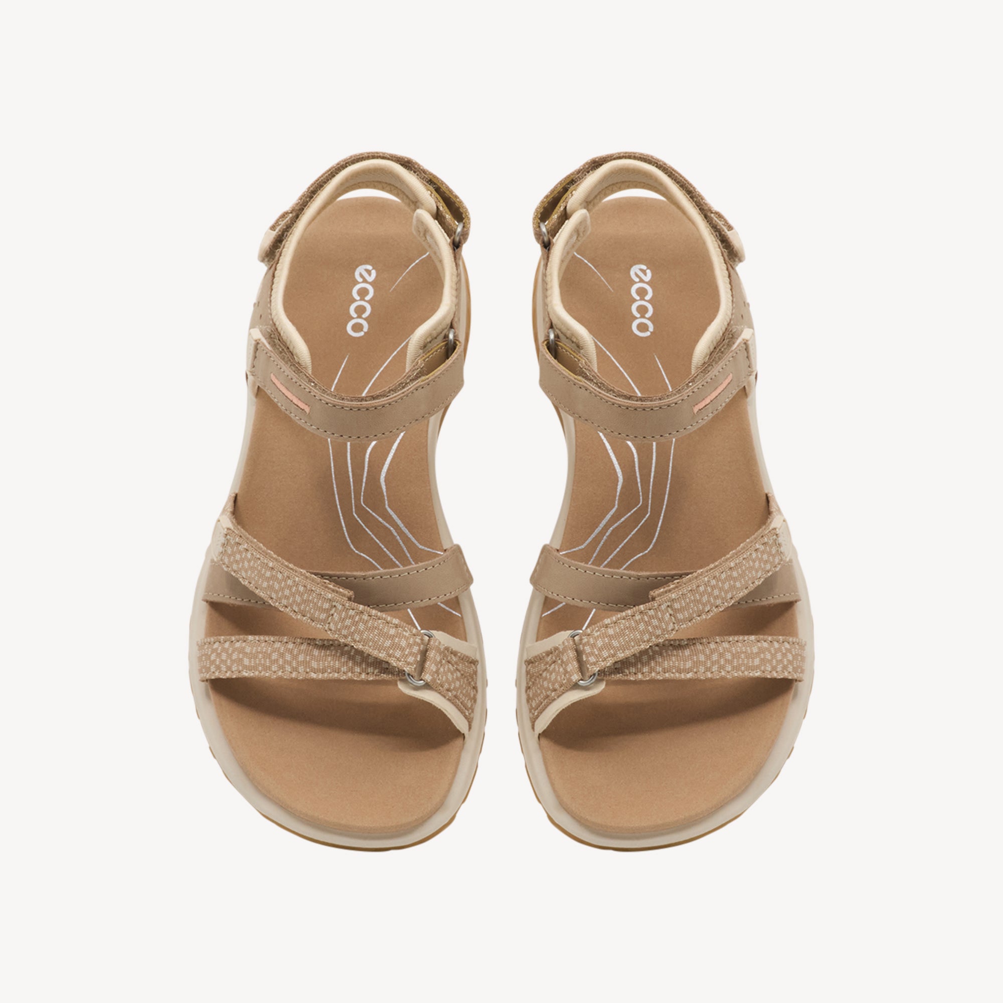 Ecco Offroad Roam Sandal Nude / Limestone Womens