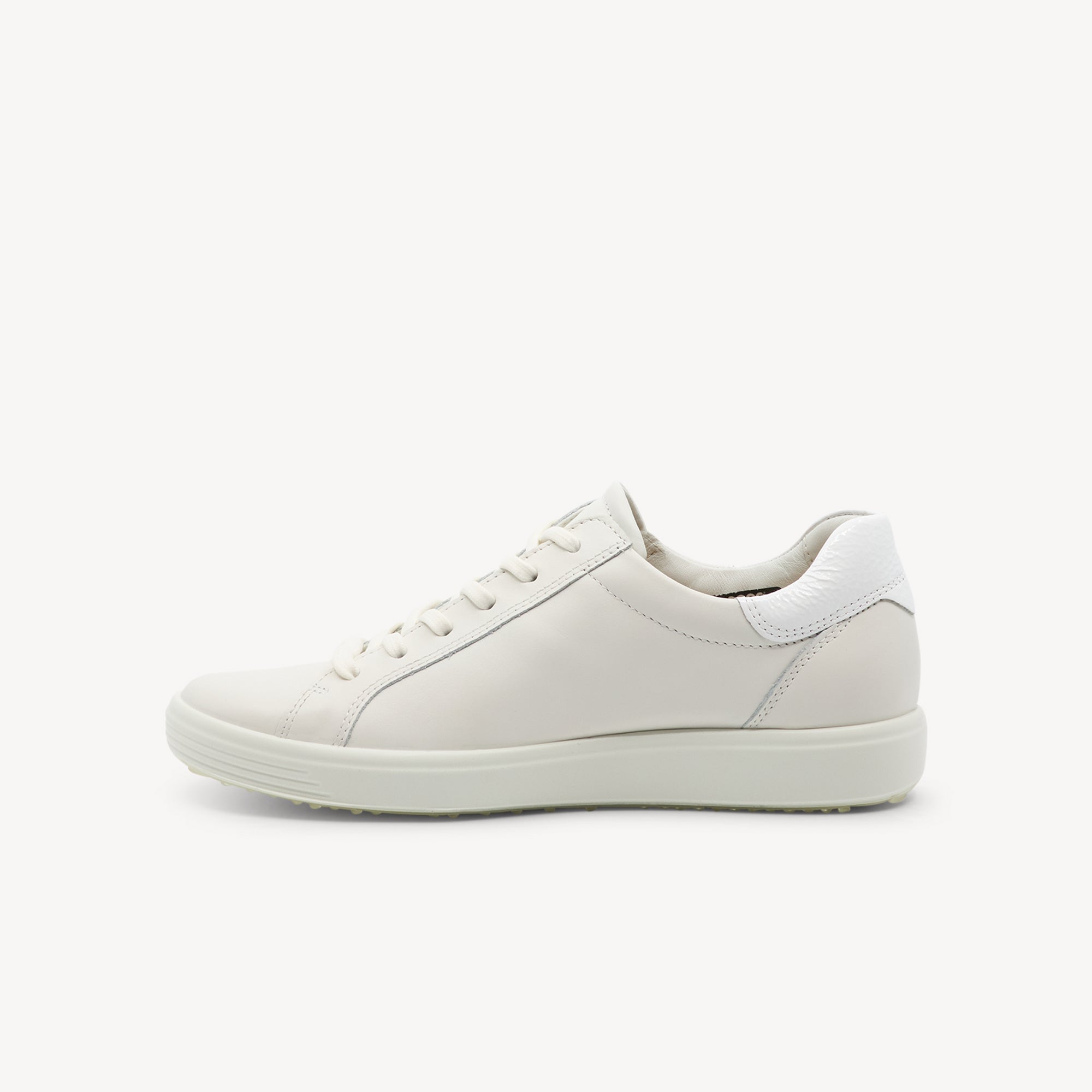 Ecco Soft 7 Side Zip White Womens