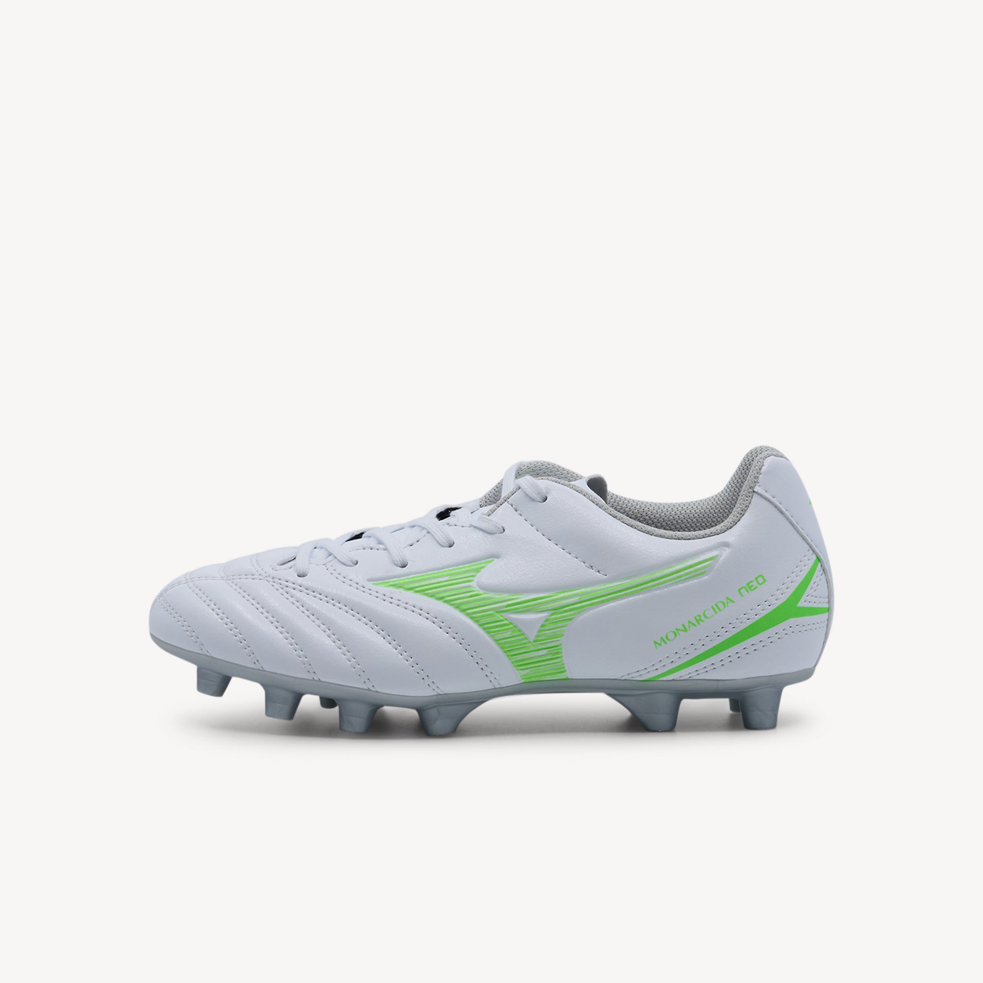 Mizuno Monarcida Neo III Select Junior FG White Green Gecko