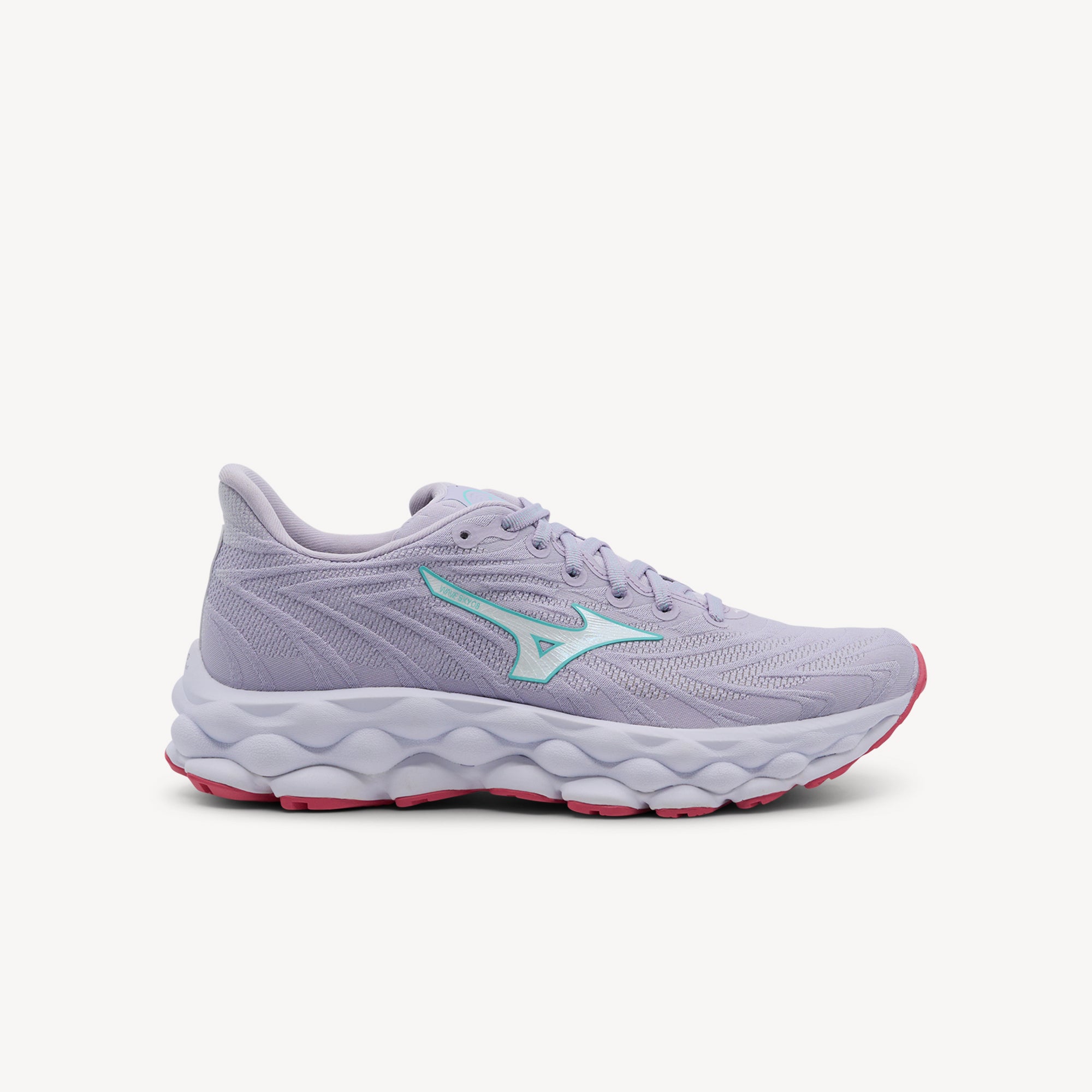 Mizuno Wave Sky 8 features Foam Wave cushioning at Profeet Footwear. Women's neutral running shoe for soft, responsive daily training and comfort.